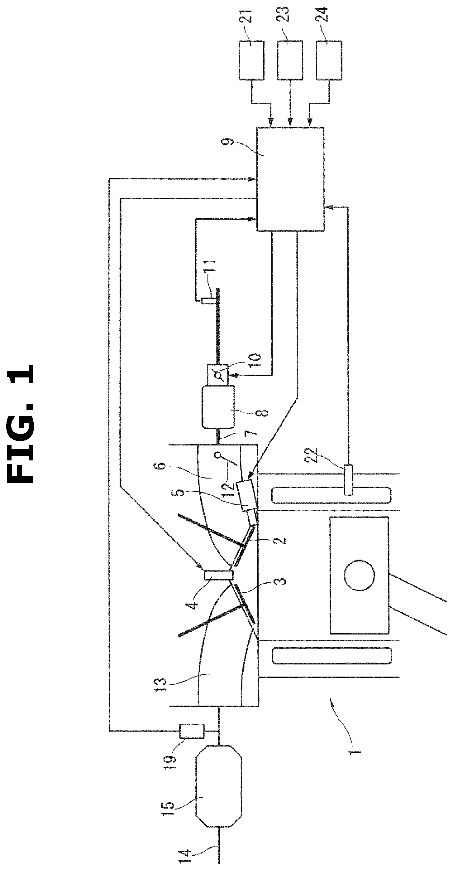 Patent US12305585 Figure 1 – Startup control method for in-cylinder direct injection spark ignition internal combustion engine, and internal combustion engine system