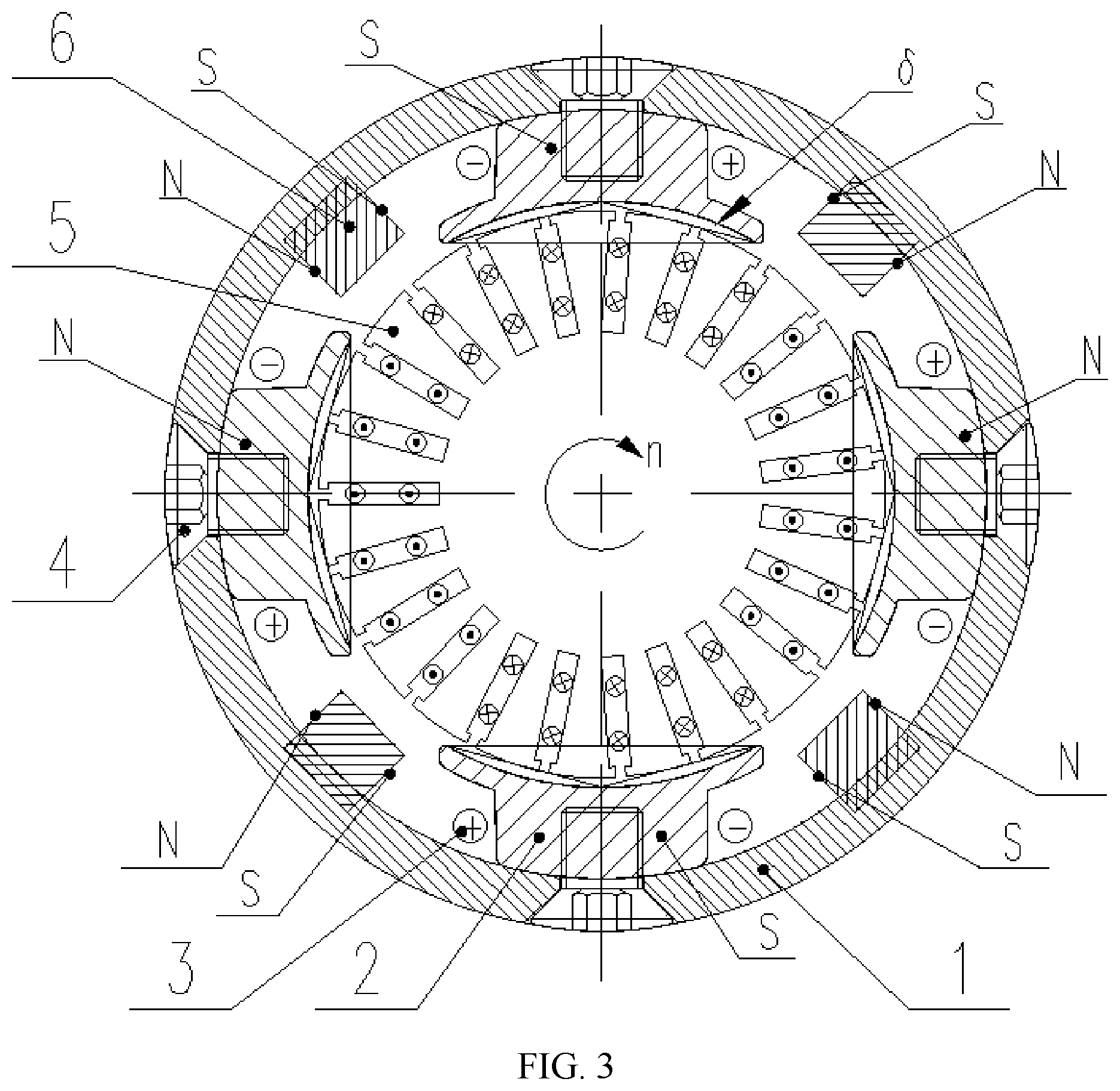 Patent US12305602 Figure 3 – Hybrid excitation starter for internal combustion engine