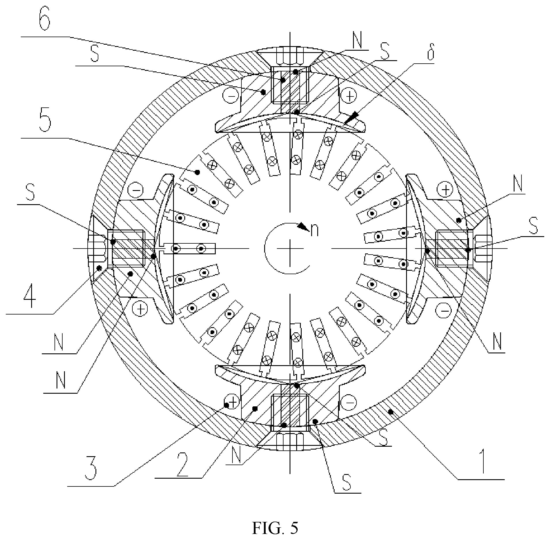 Patent US12305602 Figure 5 – Hybrid excitation starter for internal combustion engine