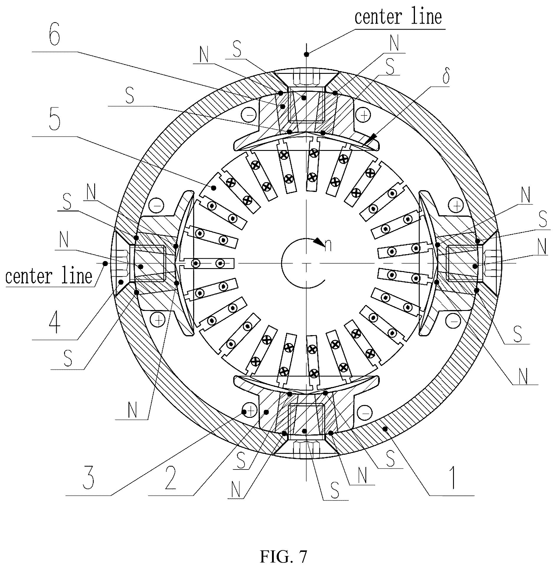 Patent US12305602 Figure 7 – Hybrid excitation starter for internal combustion engine