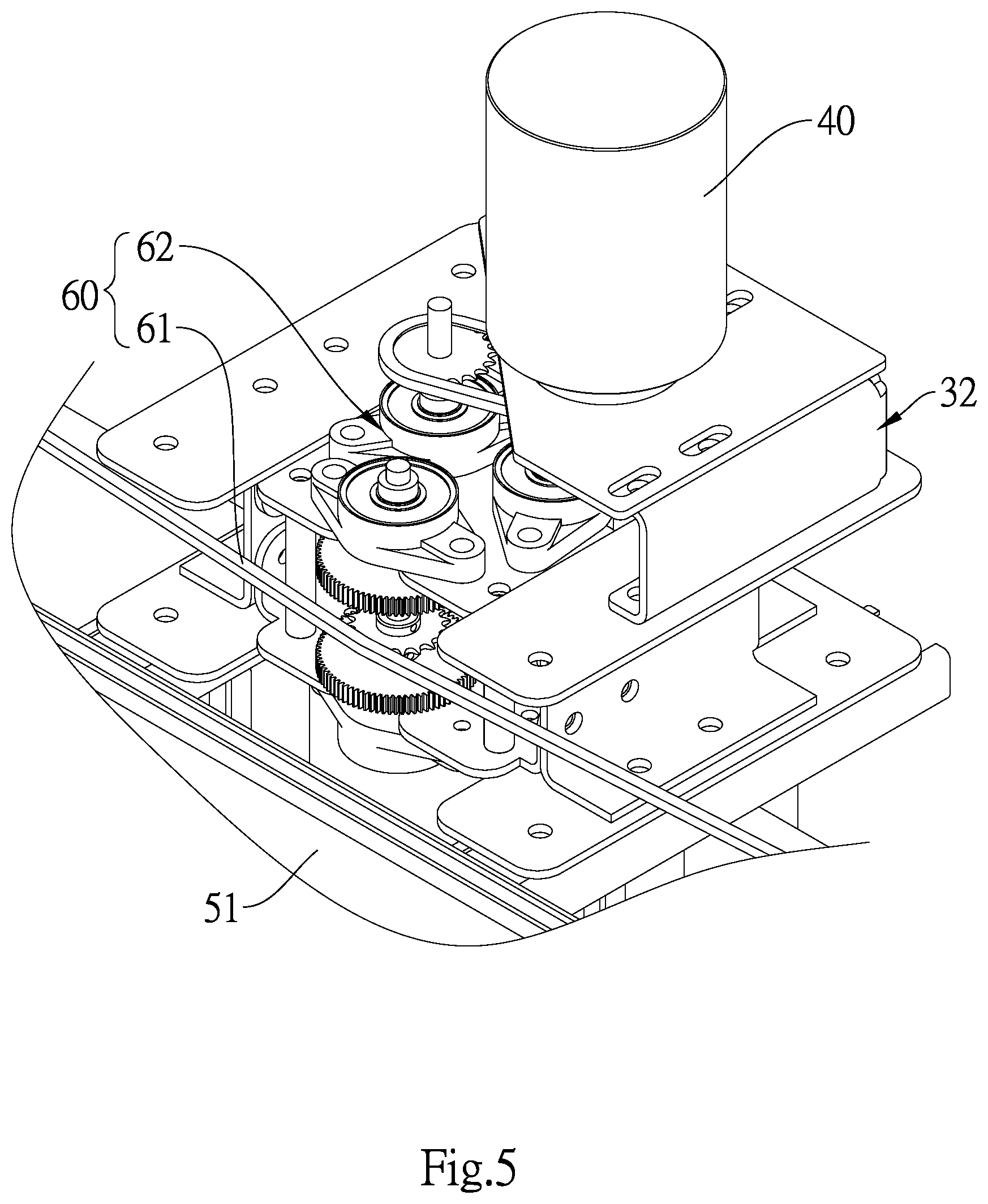 Patent US12305606 Figure 5 – Wave-driven power generation device of converting gravity work