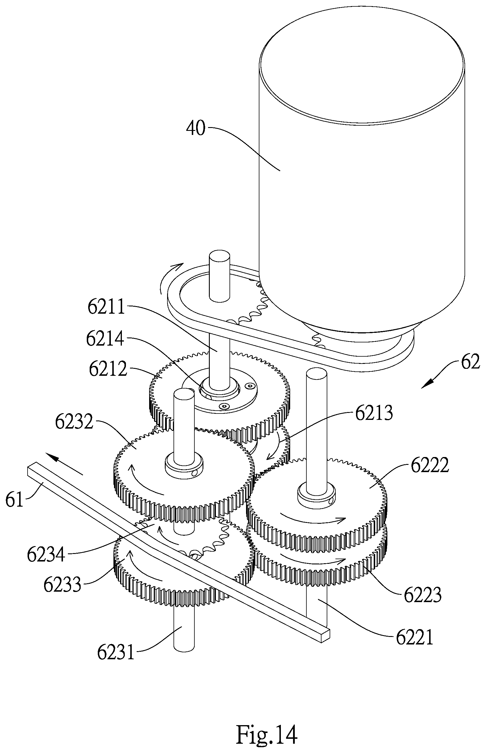 Patent US12305606 Figure 14 – Wave-driven power generation device of converting gravity work