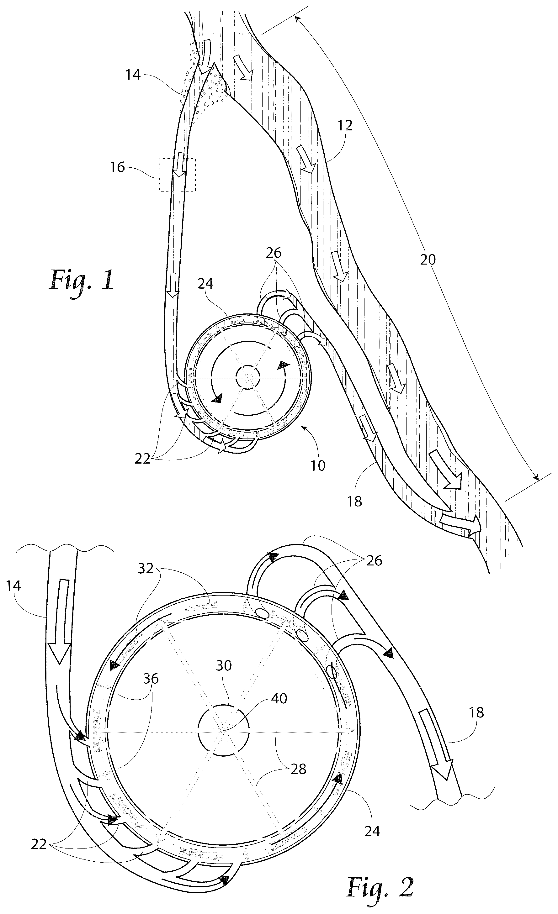 Patent US12305609 Figure 1 – High-mass hydro rotor for hydroelectric power generation