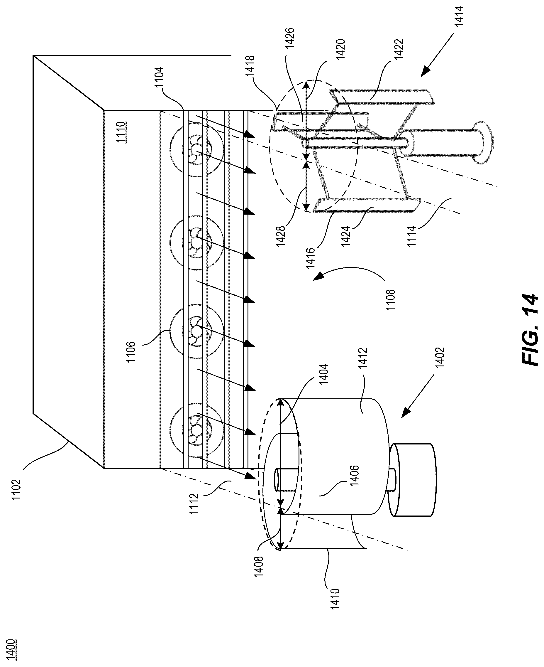 Patent US12305610 Figure 15 – Turbine powered by exhaust fan