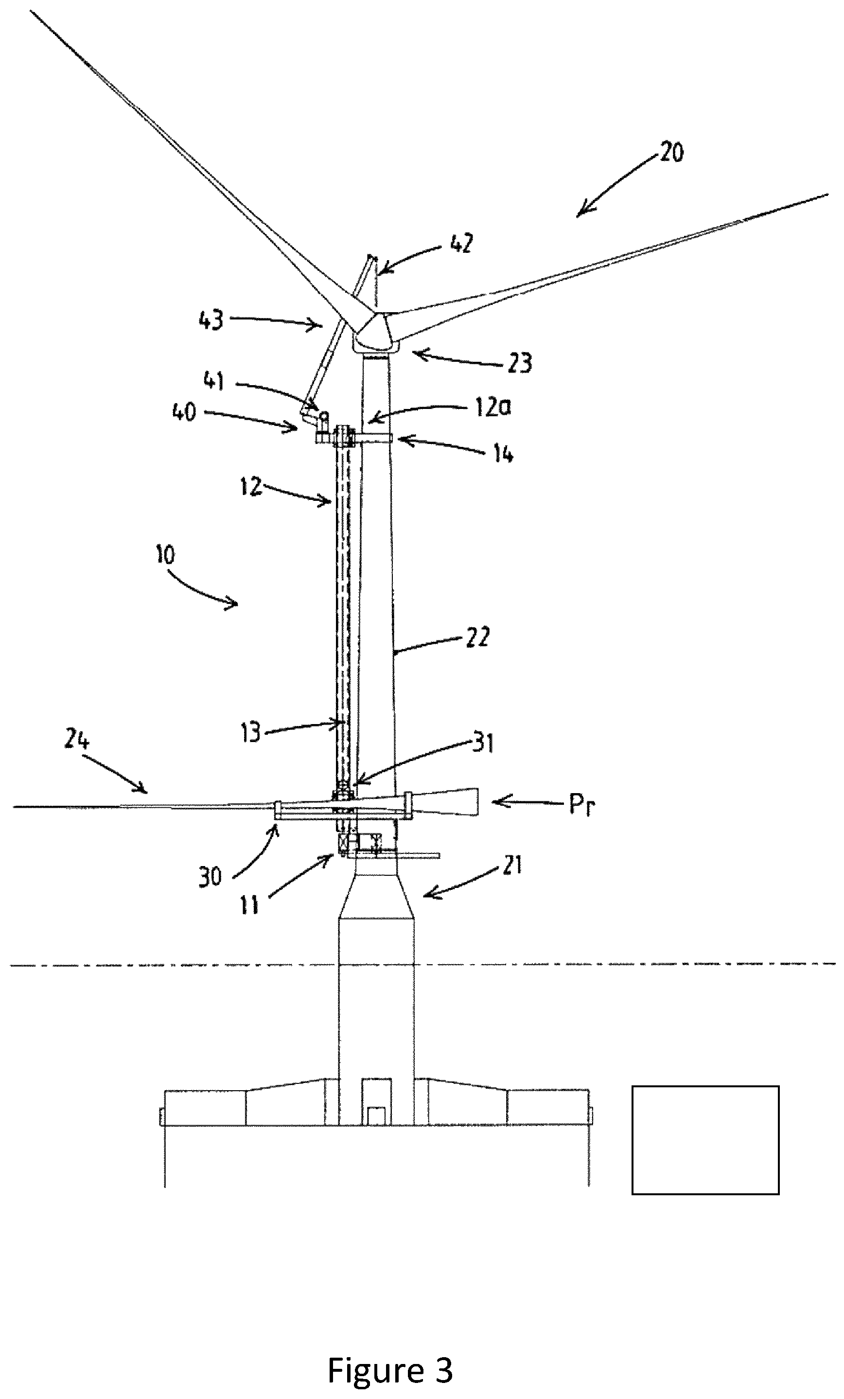 Patent US12305613 Figure 3 – Method and blade installation device for installing a blade of an offshore wind turbine