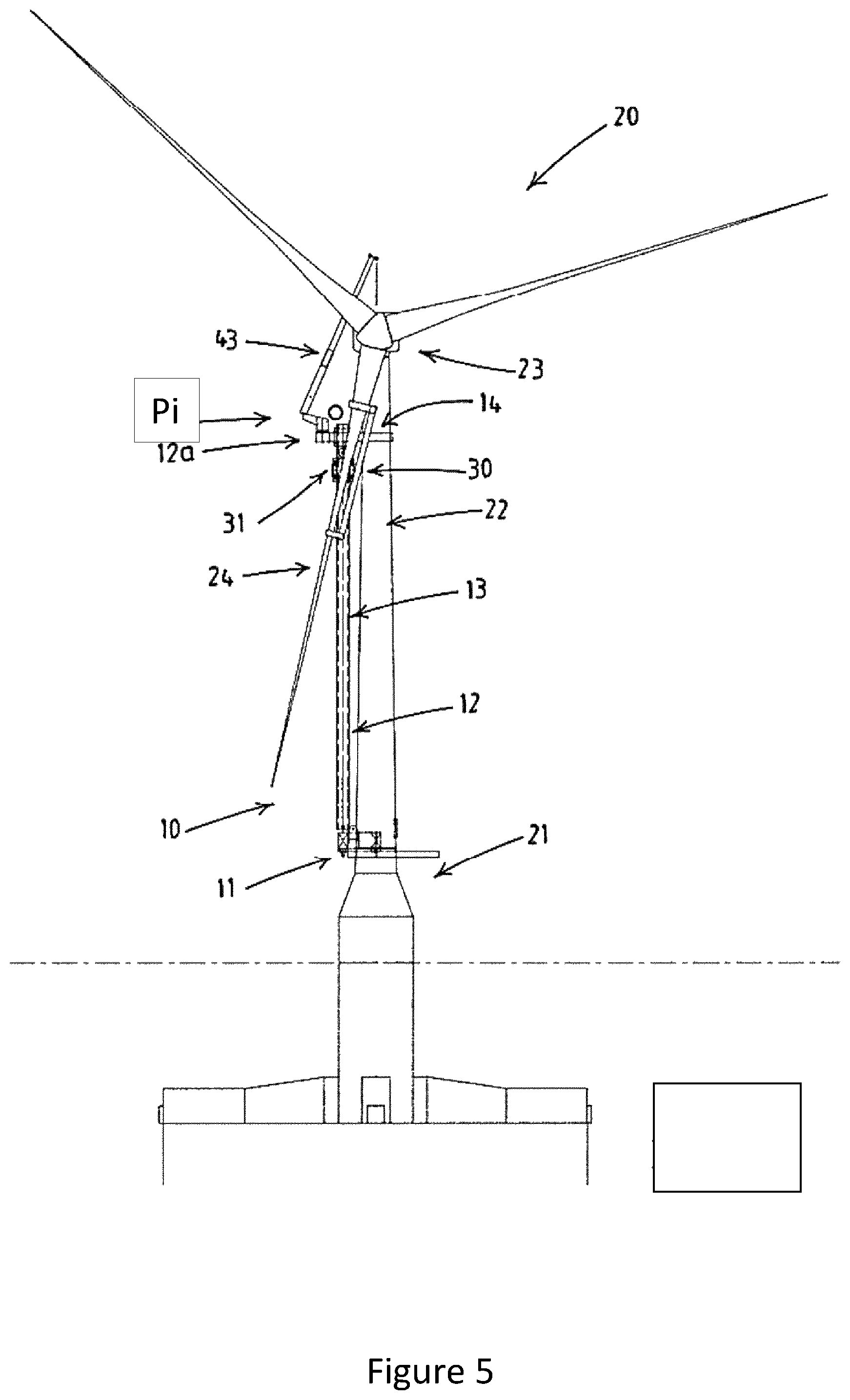 Patent US12305613 Figure 5 – Method and blade installation device for installing a blade of an offshore wind turbine