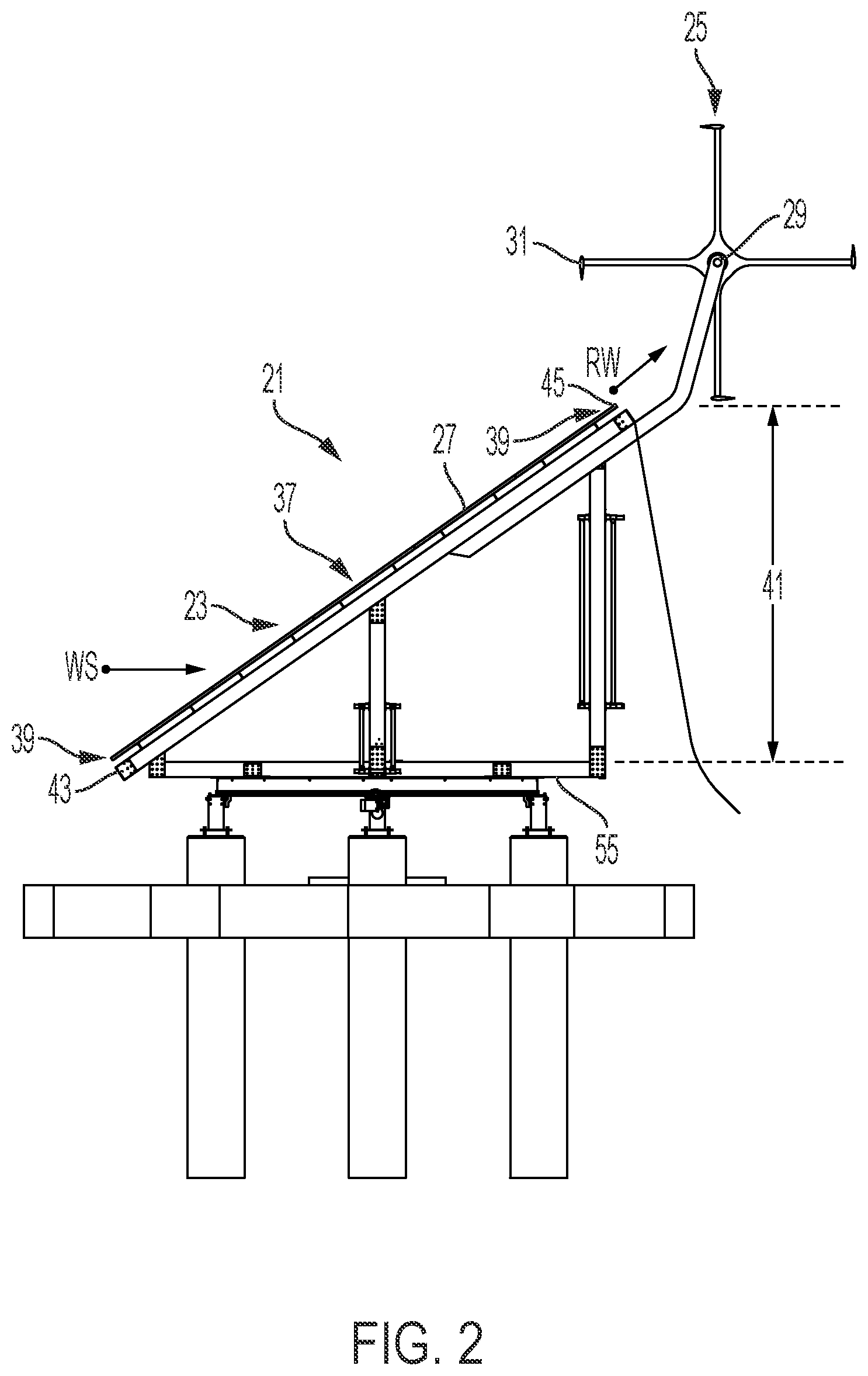 Patent US12305619 Figure 2 – Hybrid wind and solar energy generating system