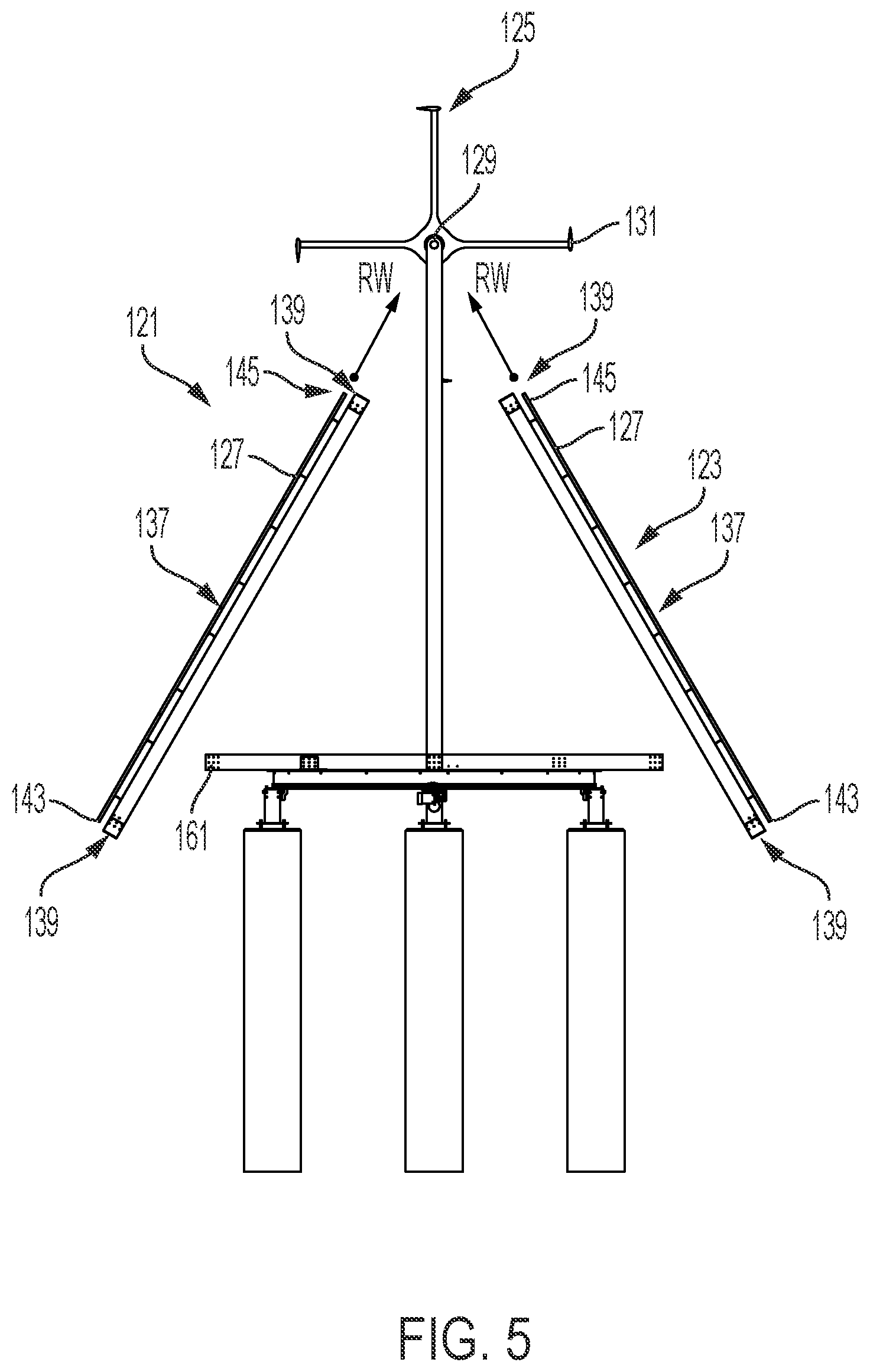 Patent US12305619 Figure 5 – Hybrid wind and solar energy generating system