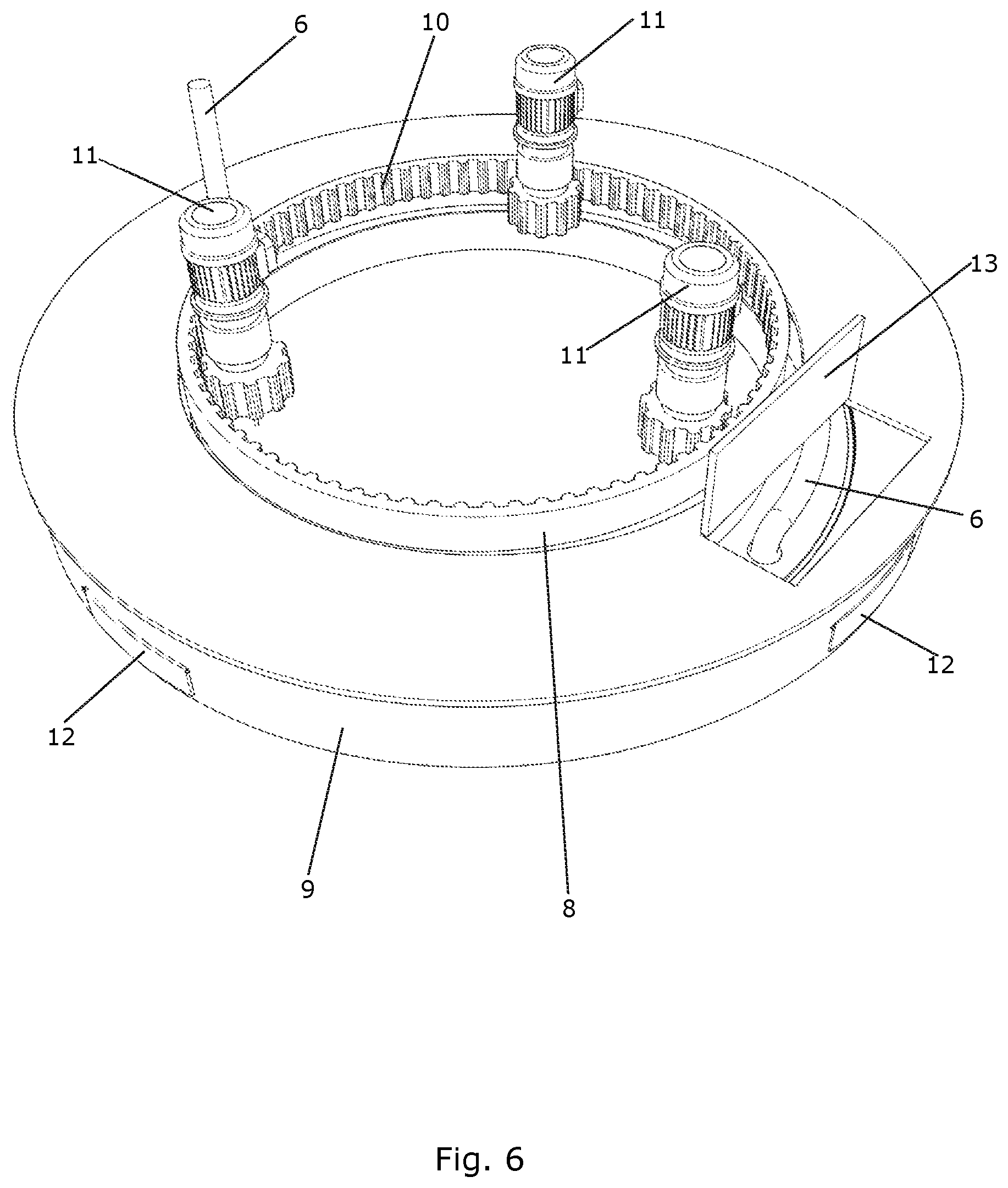 Patent US12305620 Figure 6 – Wind turbine with an up-tower electrolysis system