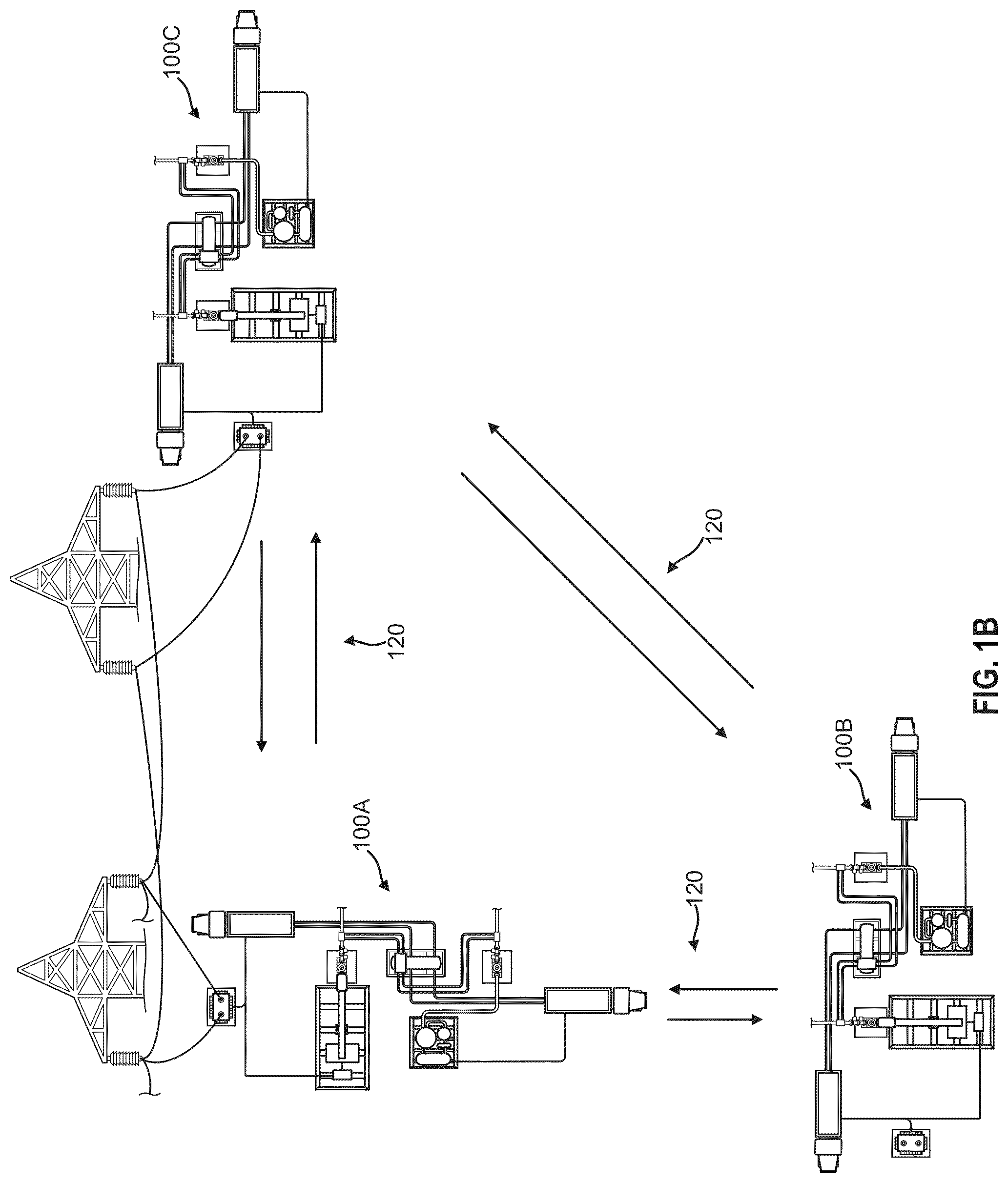 Patent US12305624 Figure 2 – Modular mobile heat generation unit for generation of geothermal power in organic rankine cycle operations