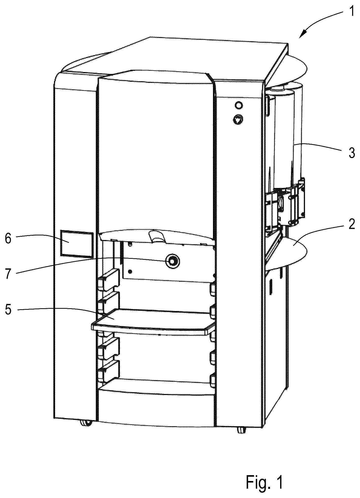 Patent US12305625 Figure 1 – Liquid dispenser