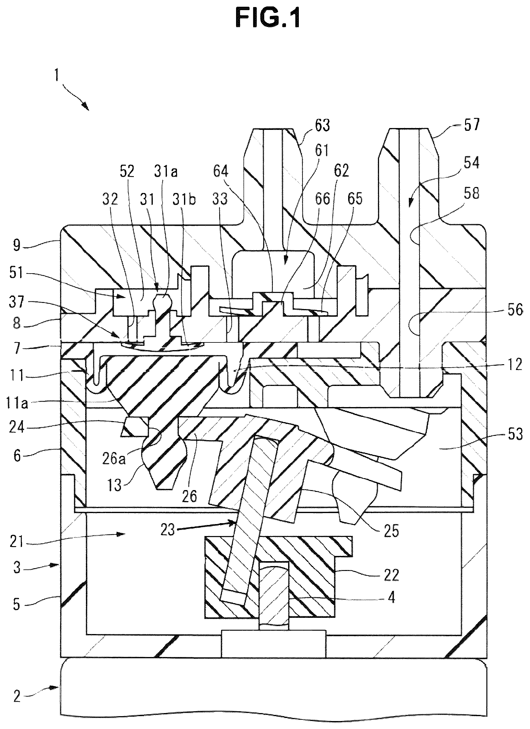 Patent US12305629 Figure 1 – Diaphragm pump