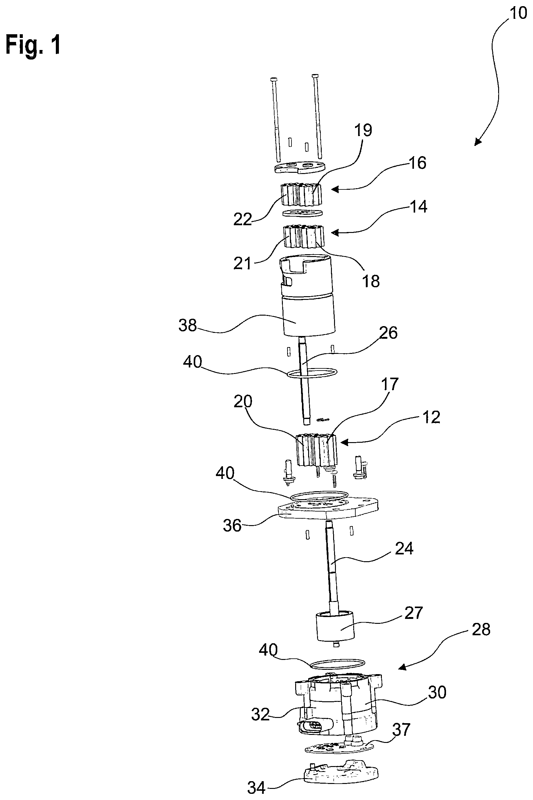 Patent US12305638 Figure 1 – Gear pump and drive machine