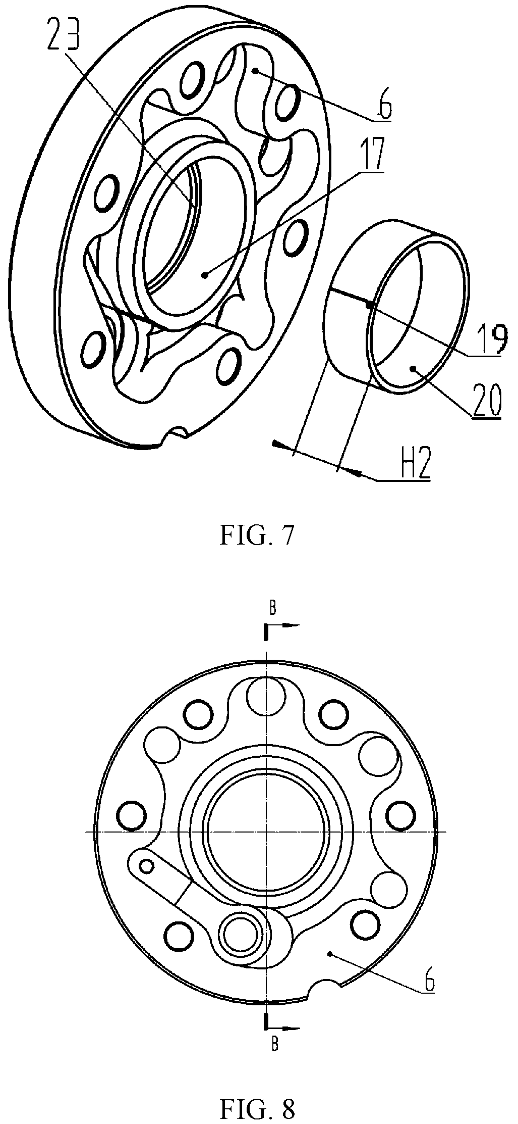 Patent US12305643 Figure 5 – Pump body assembly, compressor and air conditioner