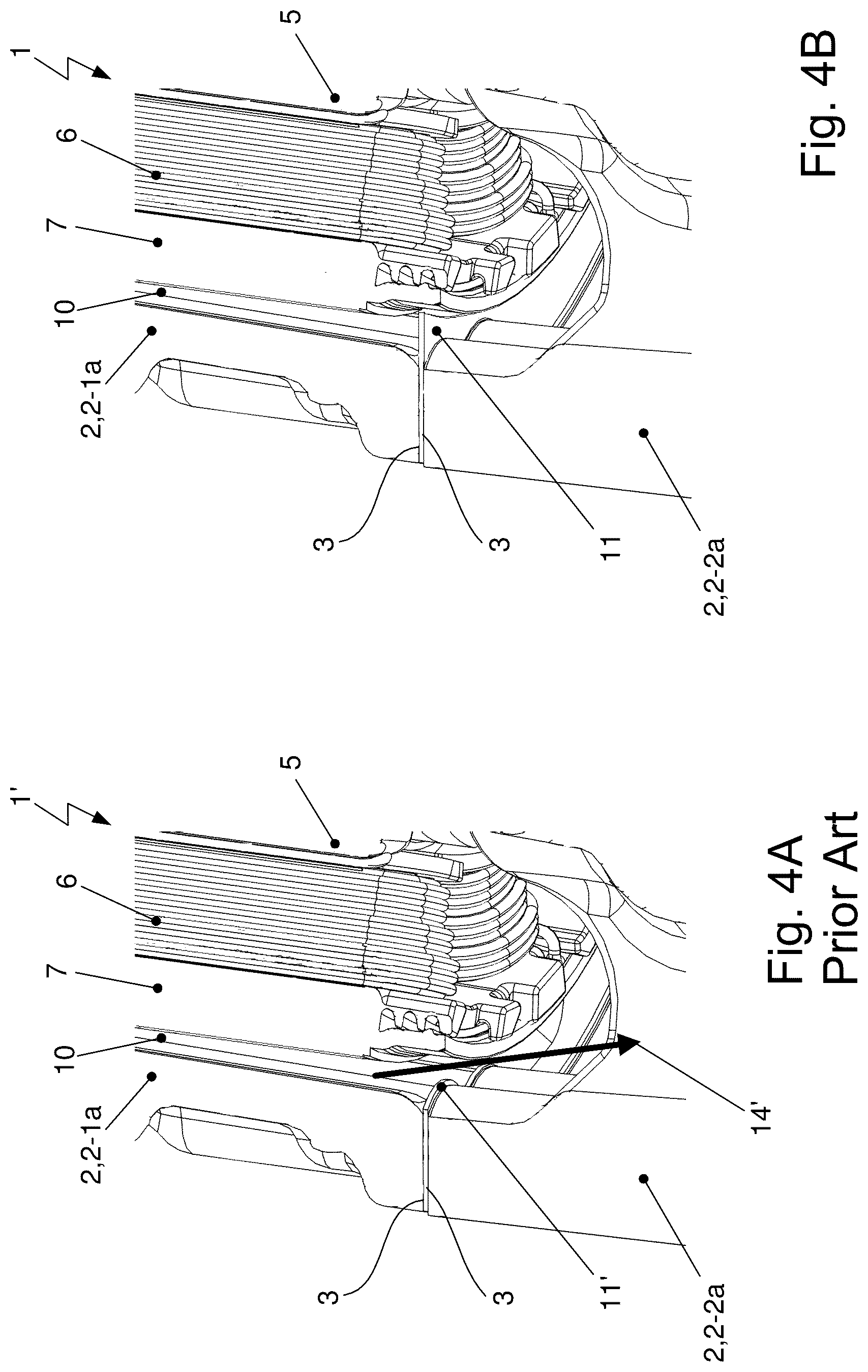 Patent US12305646 Figure 4 – Compressor sealing element arrangement near stator for controlling gaseous fluid flow there through
