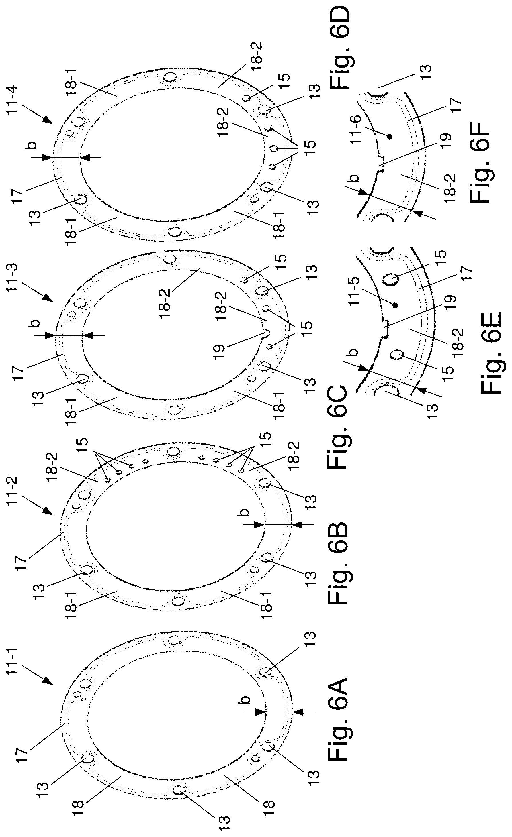Patent US12305646 Figure 6 – Compressor sealing element arrangement near stator for controlling gaseous fluid flow there through