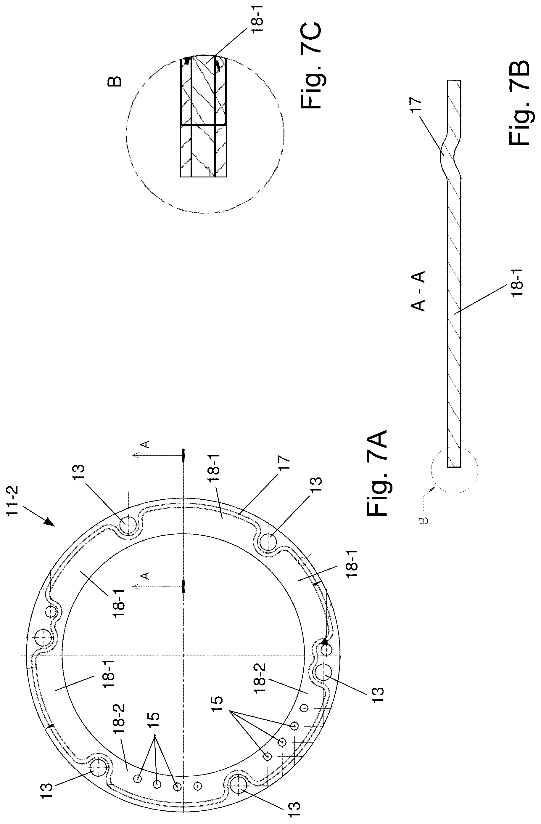 Patent US12305646 Figure 7 – Compressor sealing element arrangement near stator for controlling gaseous fluid flow there through