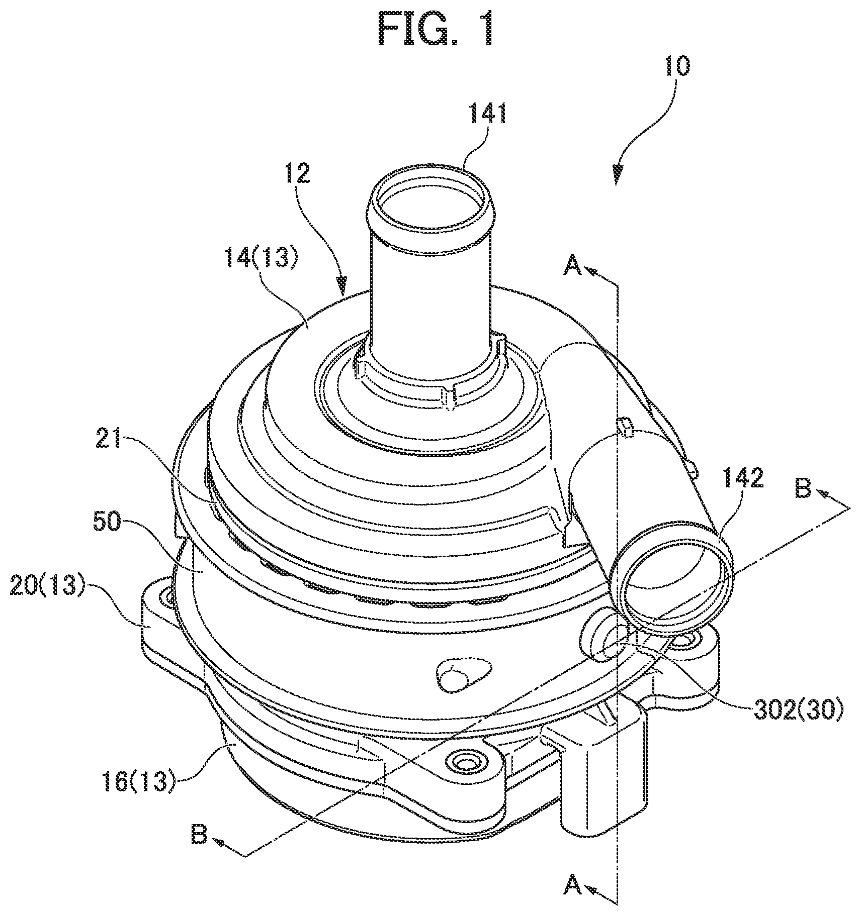 Patent US12305649 — Electric pump — Figure 1