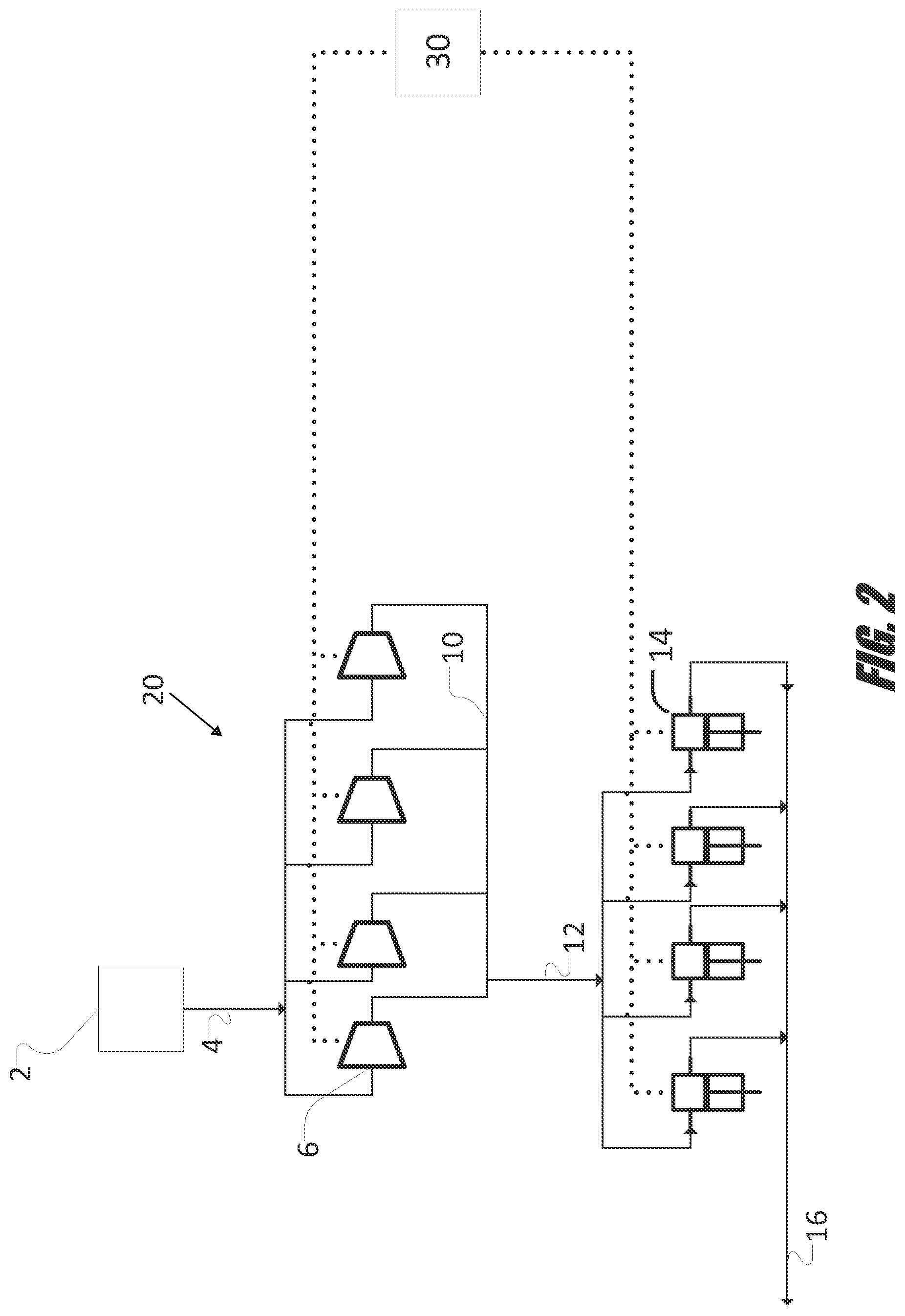 Patent US12305651 Figure 2 – Process and apparatus for operating a compression system