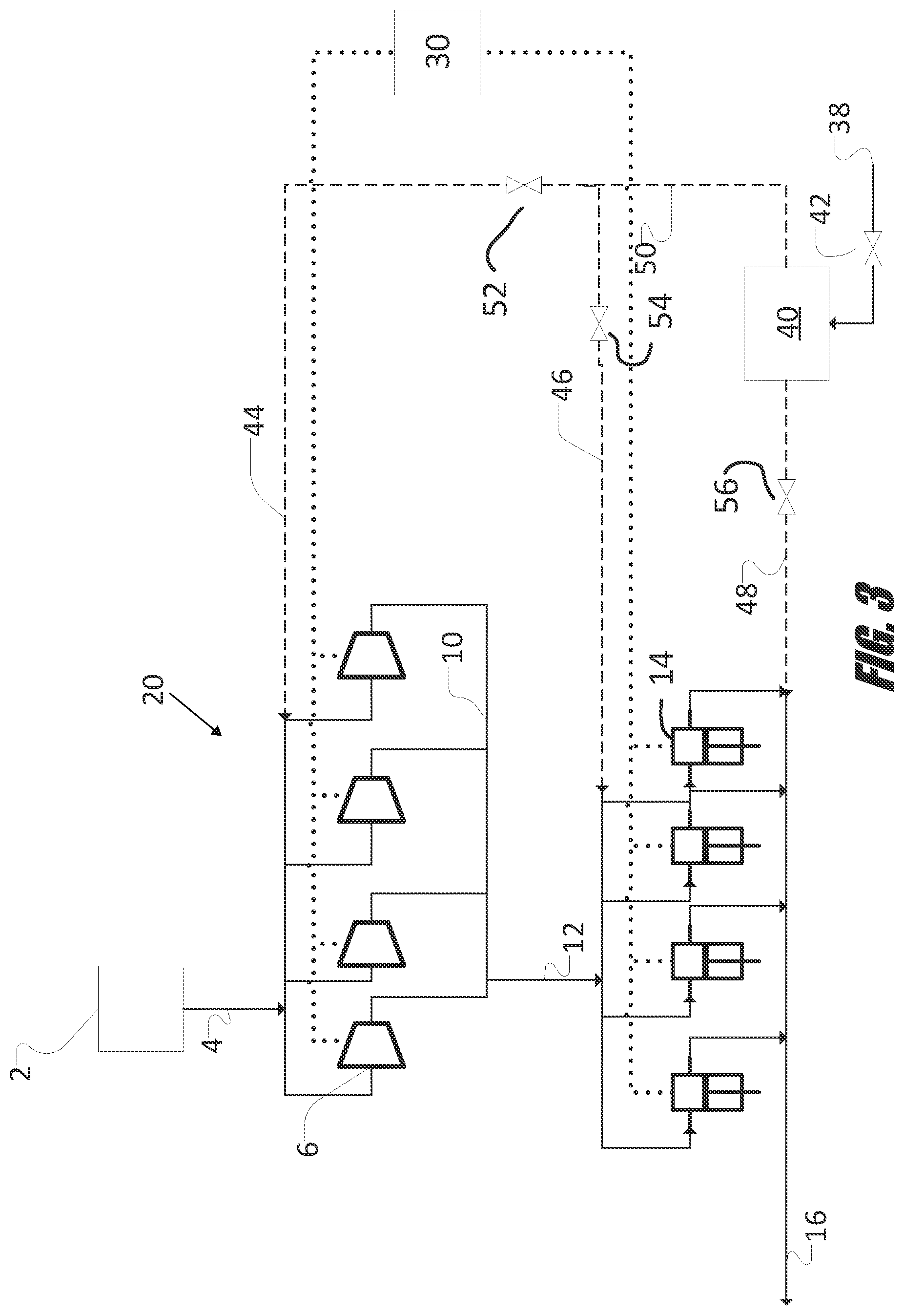 Patent US12305651 Figure 3 – Process and apparatus for operating a compression system