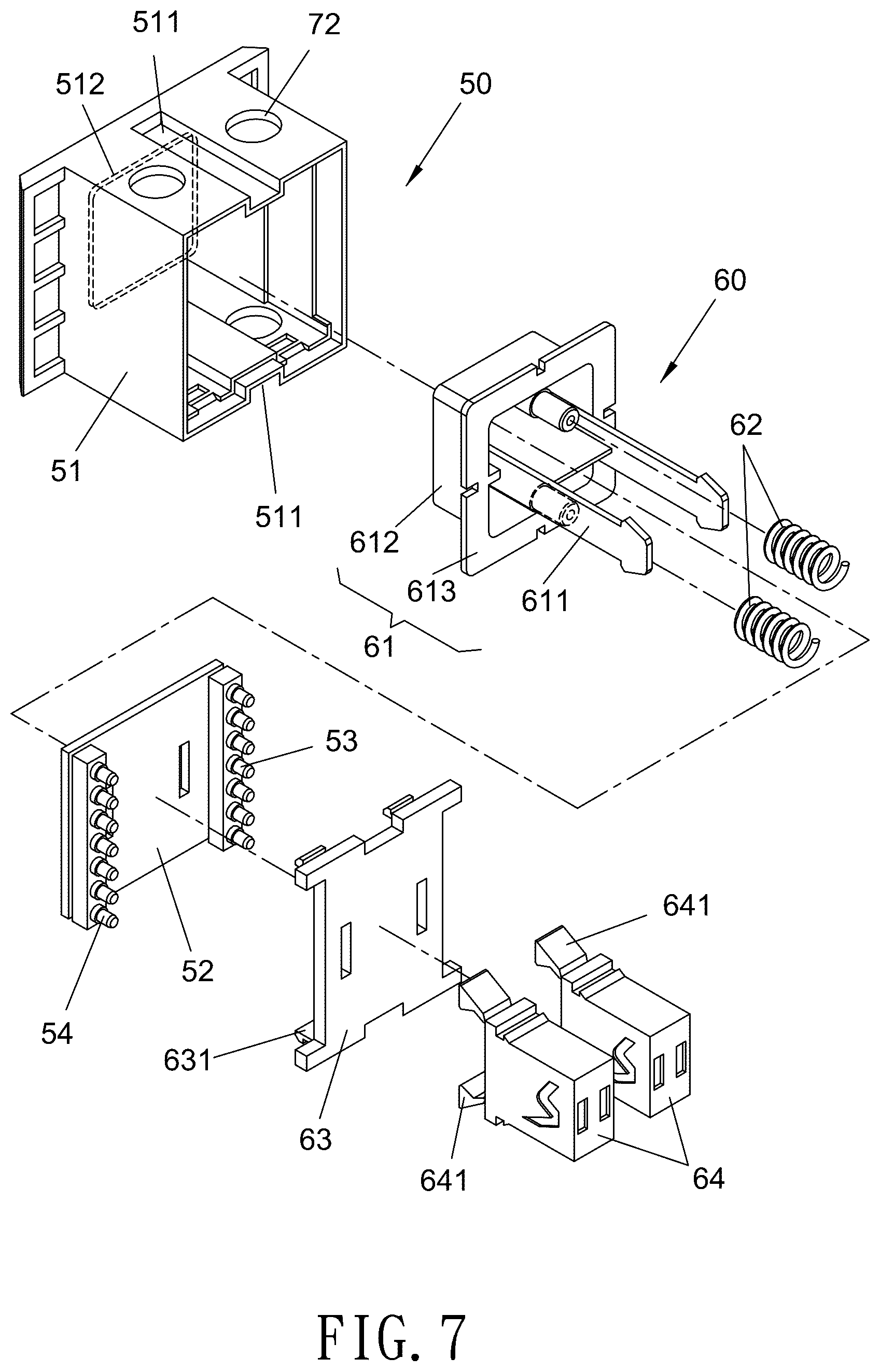 Patent US12305655 Figure 7 – Parallel-connected lighting fan