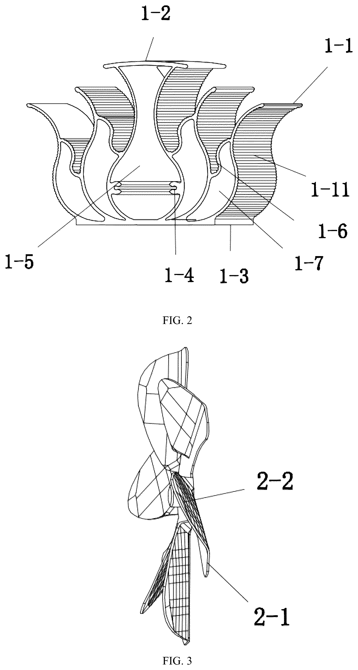 Patent US12305657 Figure 2 – Bidirectional blowing fireplace fan