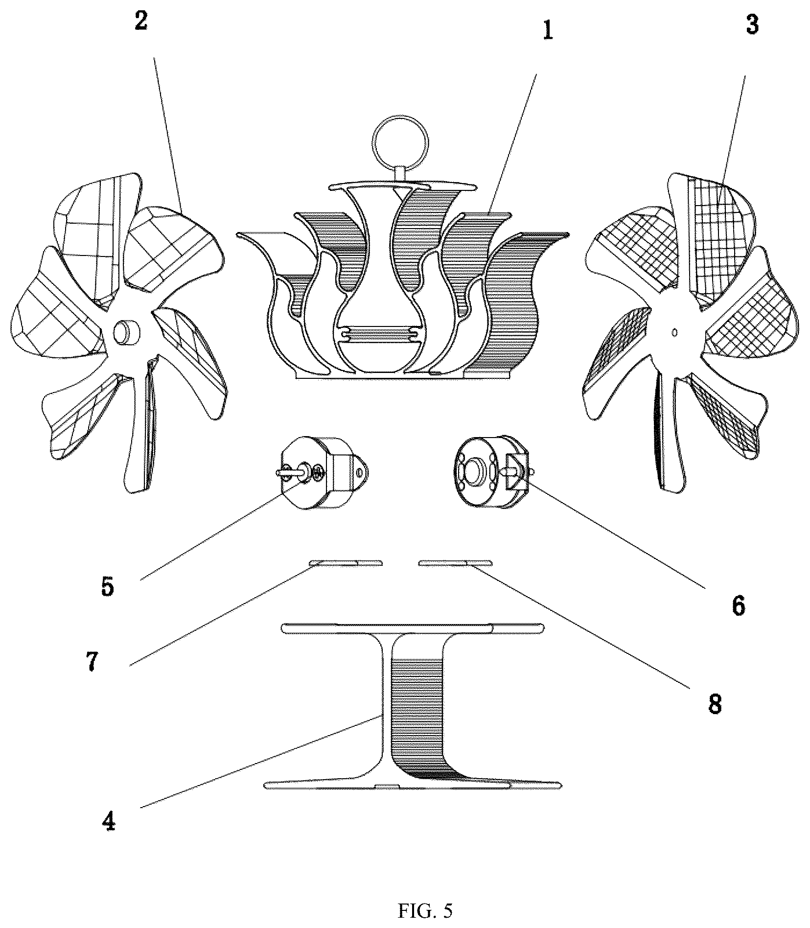 Patent US12305657 Figure 4 – Bidirectional blowing fireplace fan