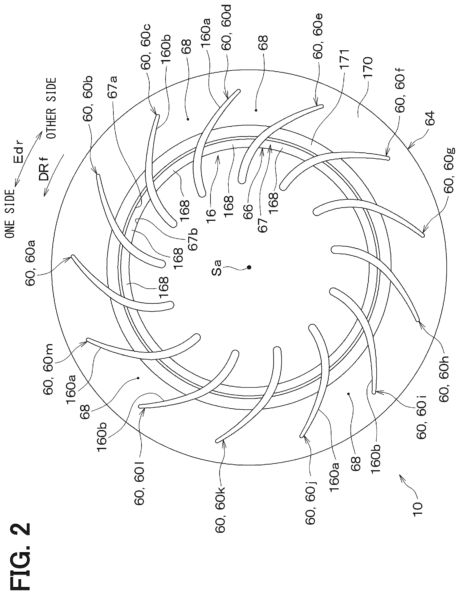 Patent US12305663 Figure 2 – Centrifugal blower