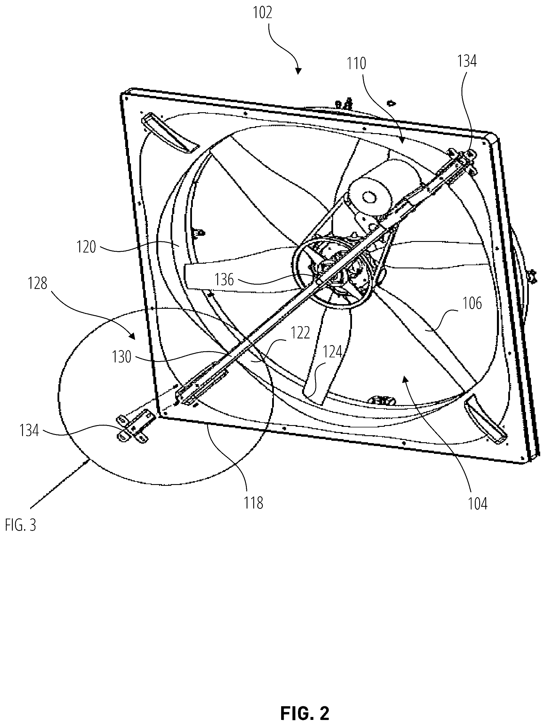 Patent US12305664 Figure 2 – Fan mounting system