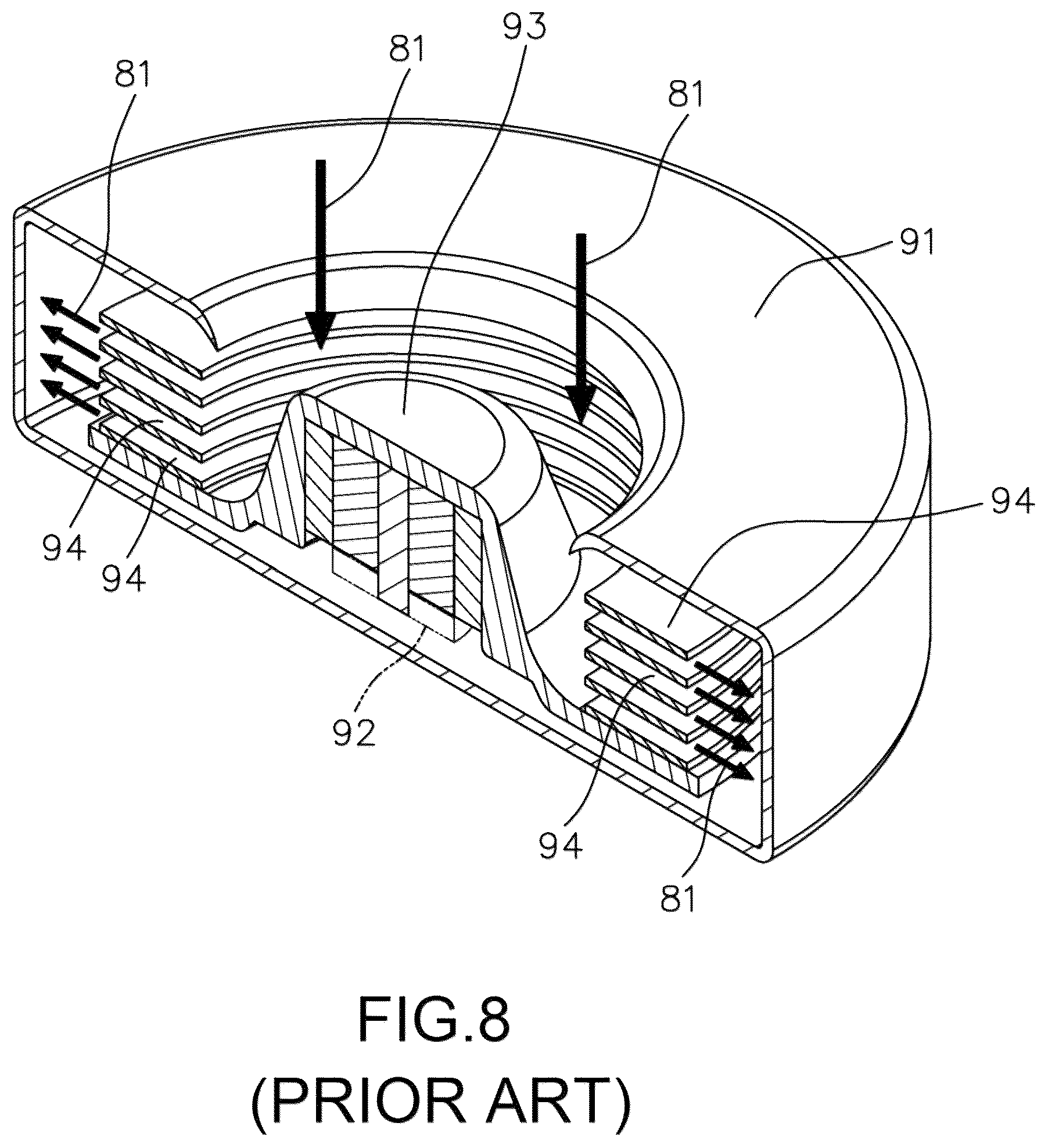 Patent US12305665 Figure 9 – Viscous flow blower