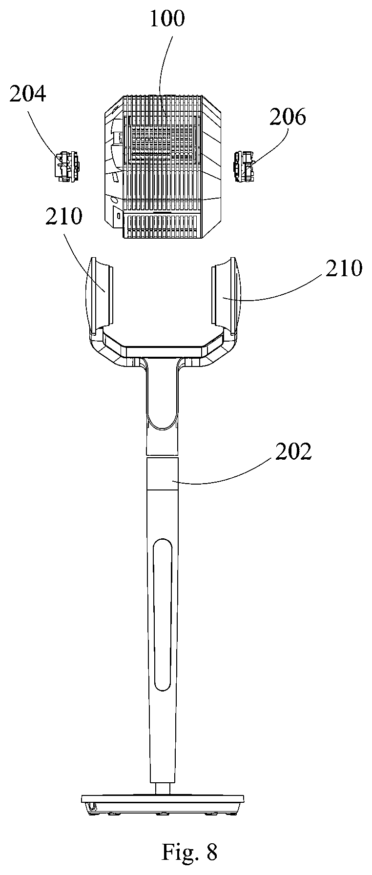 Patent US12305666 Figure 4 – Head mechanism and fan apparatus