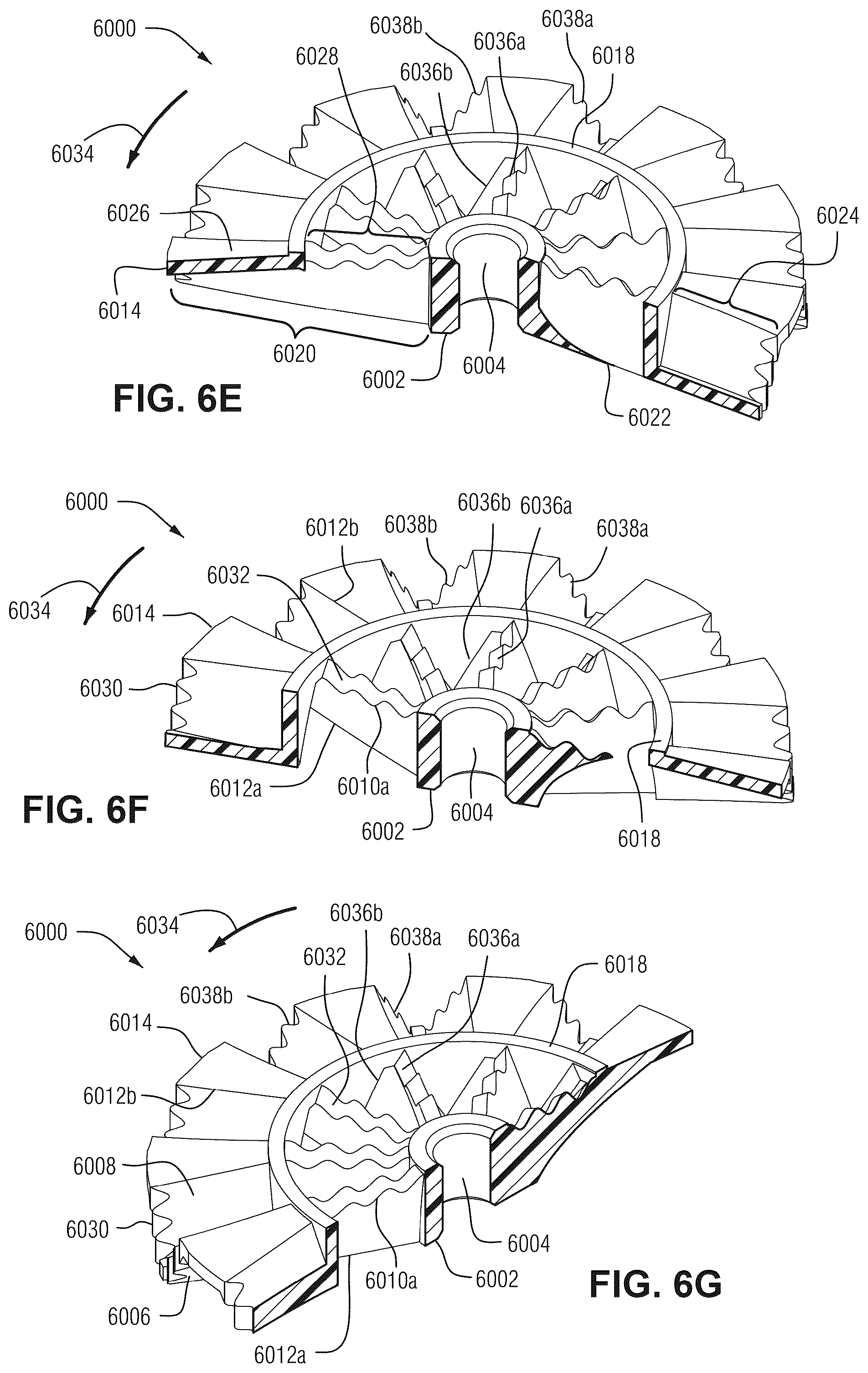 Patent US12305667 Figure 9 – Impeller with inclined and reverse inclined blades
