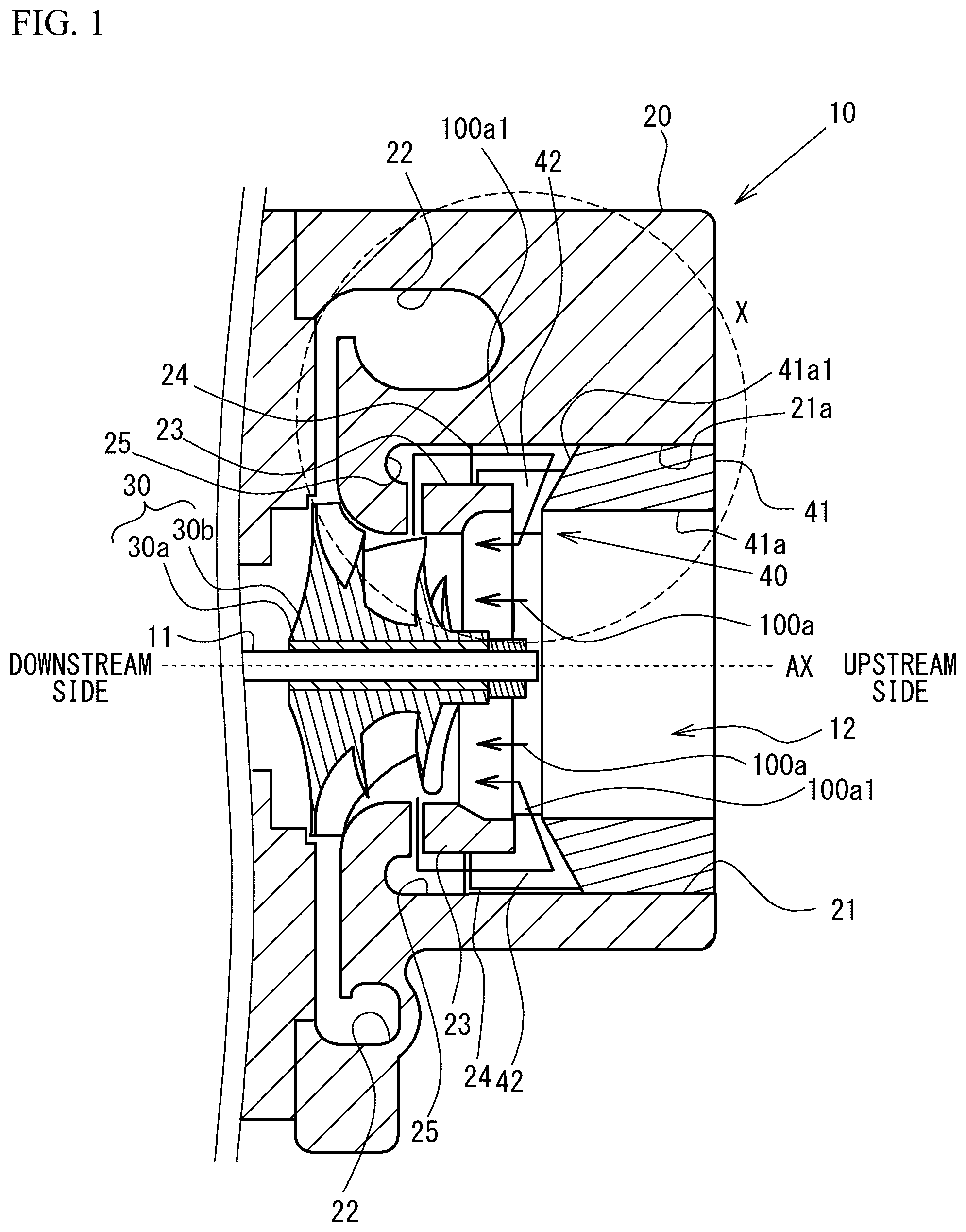 Patent US12305668 Figure 1 – Centrifugal compressor