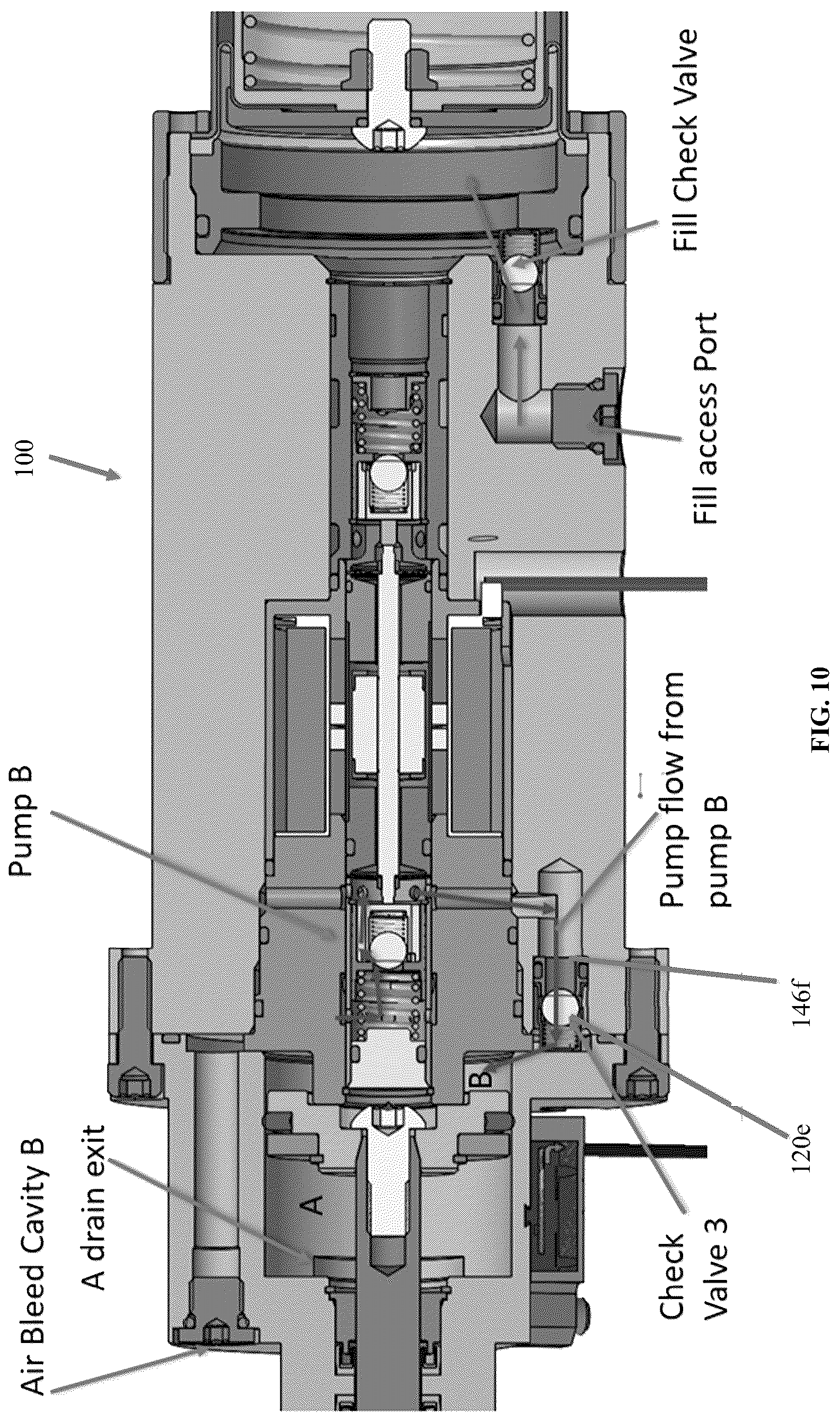 Patent US12305671 Figure 10 – Electro-hydrostatic actuator