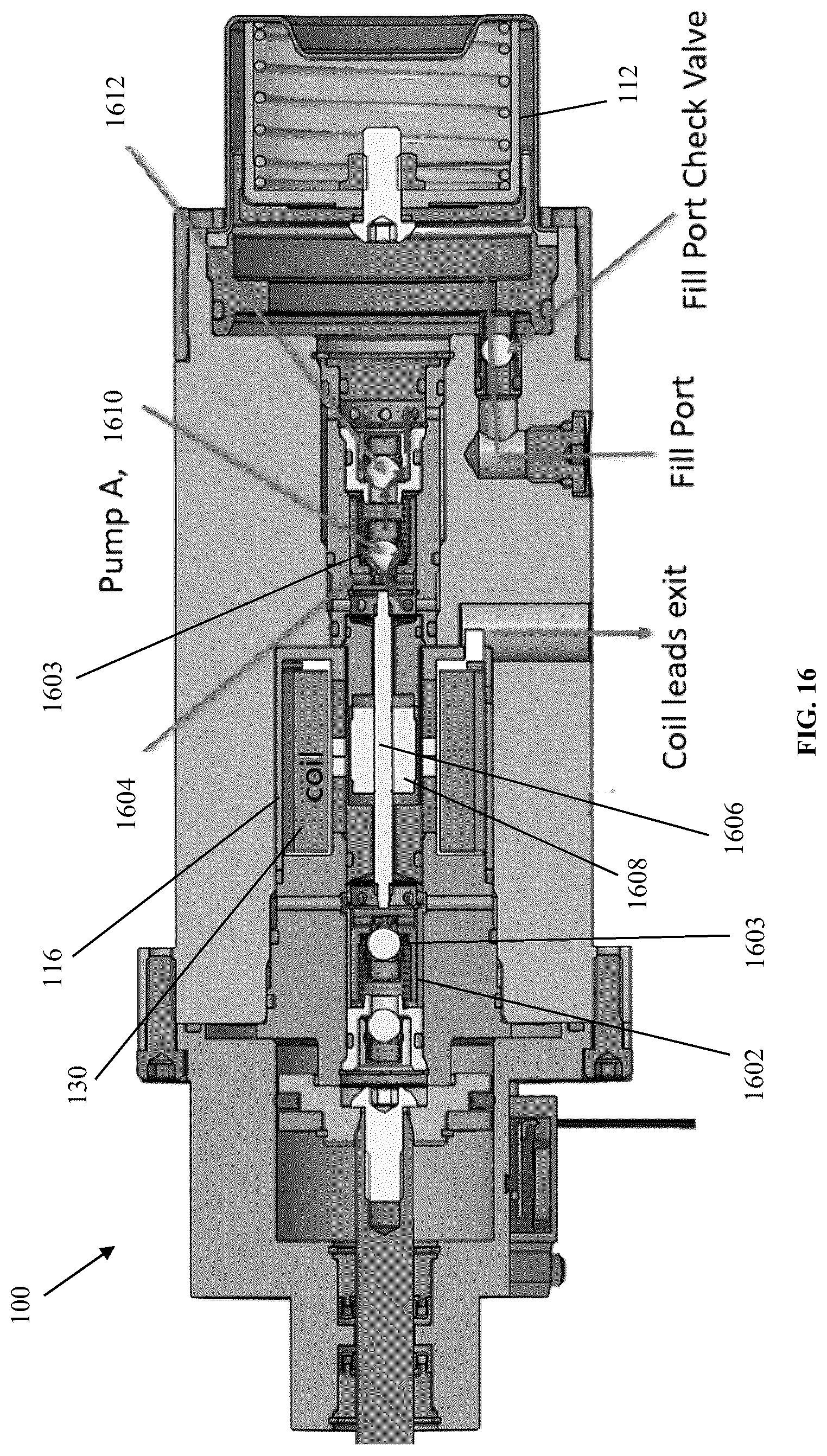 Patent US12305671 Figure 16 – Electro-hydrostatic actuator