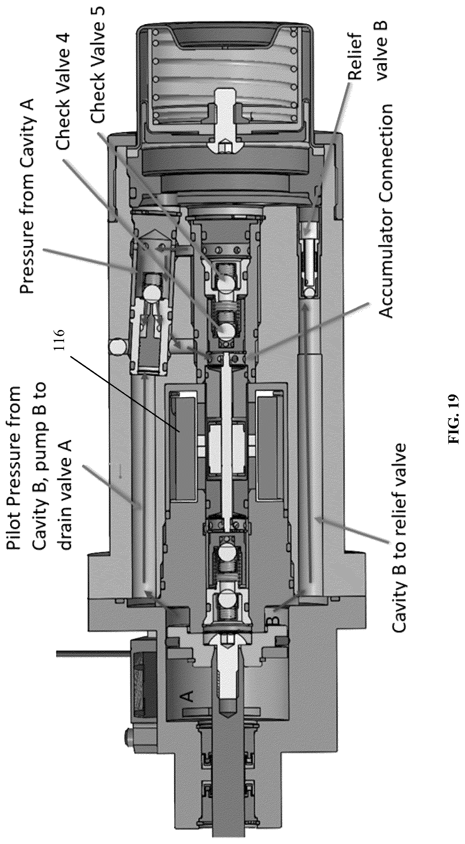 Patent US12305671 Figure 19 – Electro-hydrostatic actuator