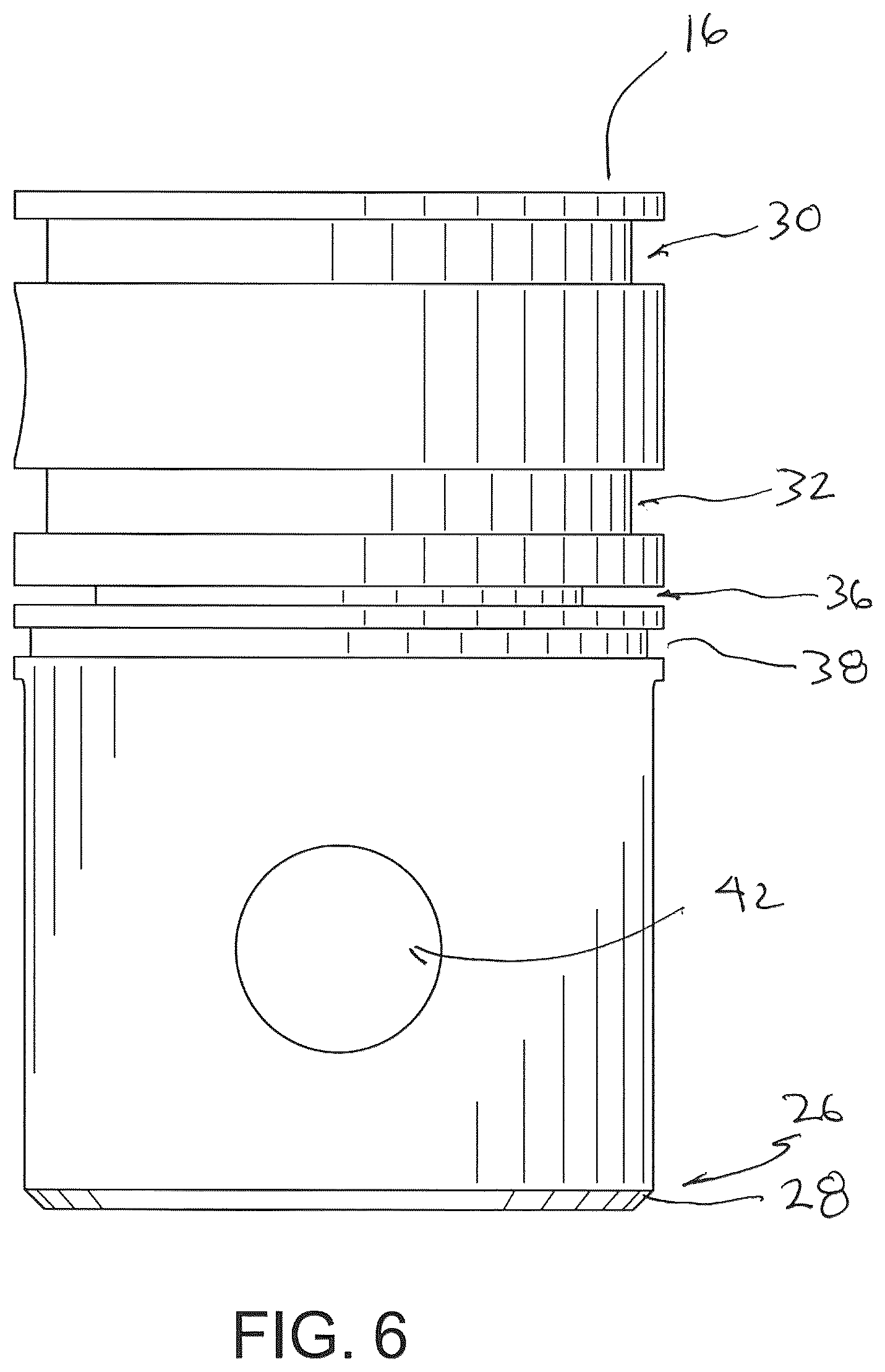 Patent US12305672 Figure 6 – Hydraulic cylinder bottom end cap