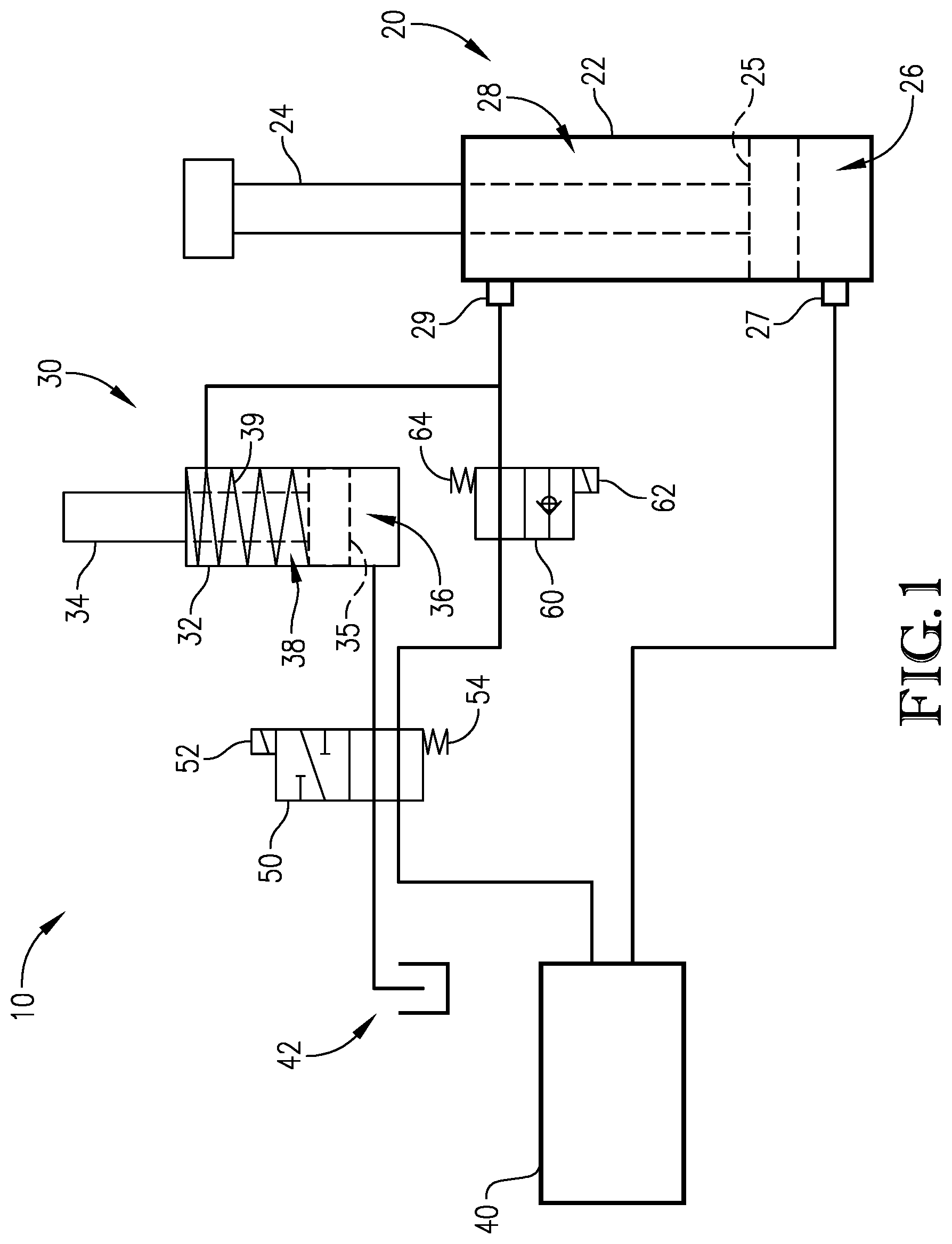 Patent US12305675 — Hydraulic power amplification — Figure 1
