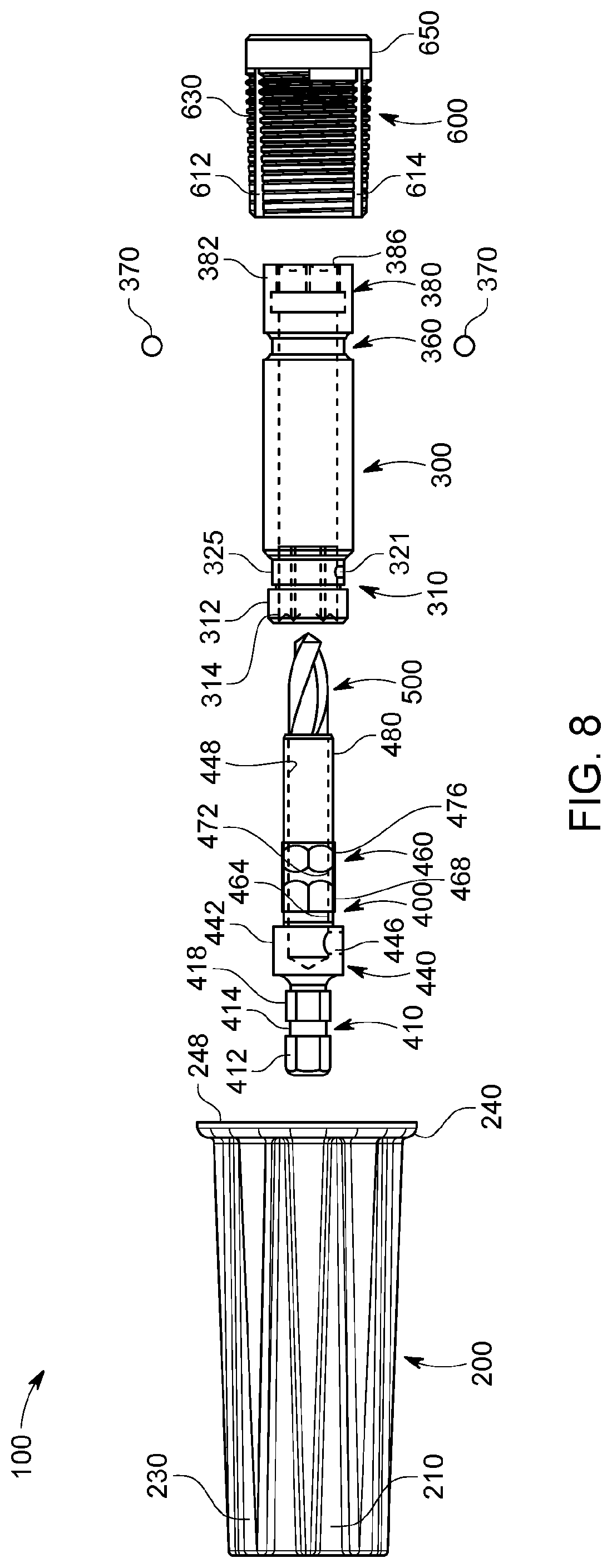 Patent US12305678 Figure 7 – Expandable anchor installation tool and methods of use thereof