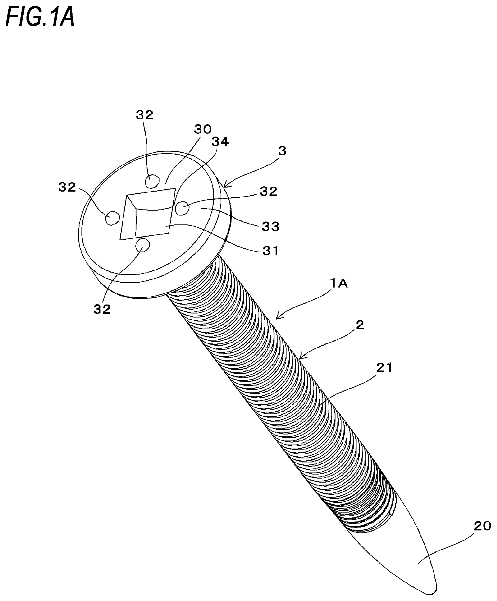 Patent US12305679 Figure 1 – Screw nail
