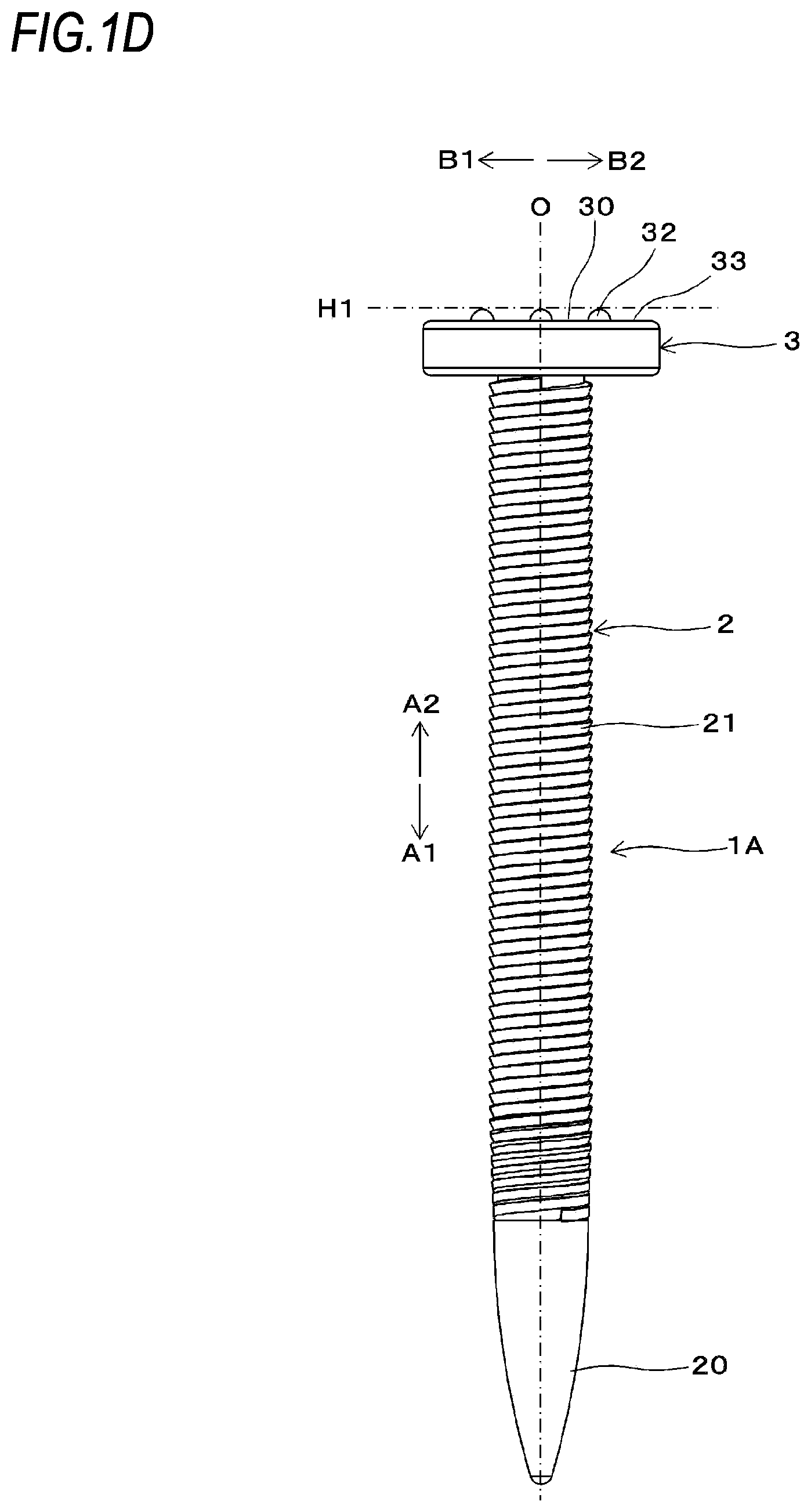 Patent US12305679 Figure 3 – Screw nail