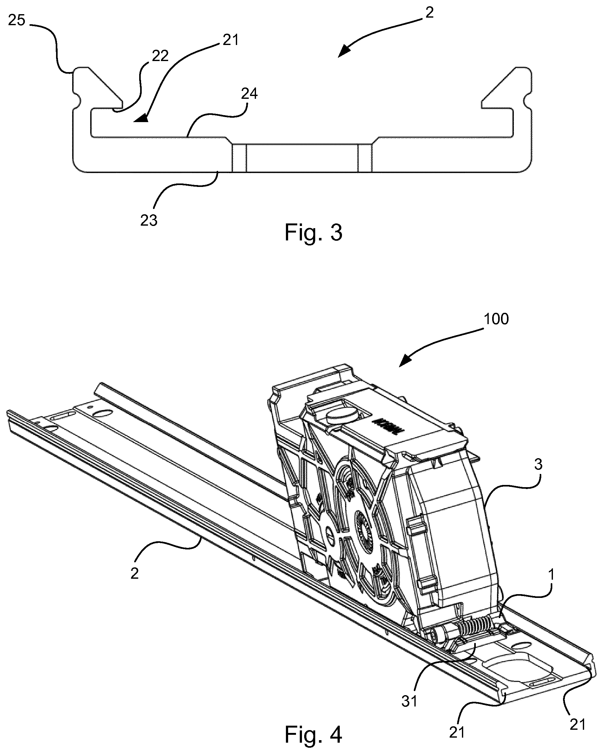 Patent US12305681 Figure 2 – Space saving mechanism for installation of swing door operator
