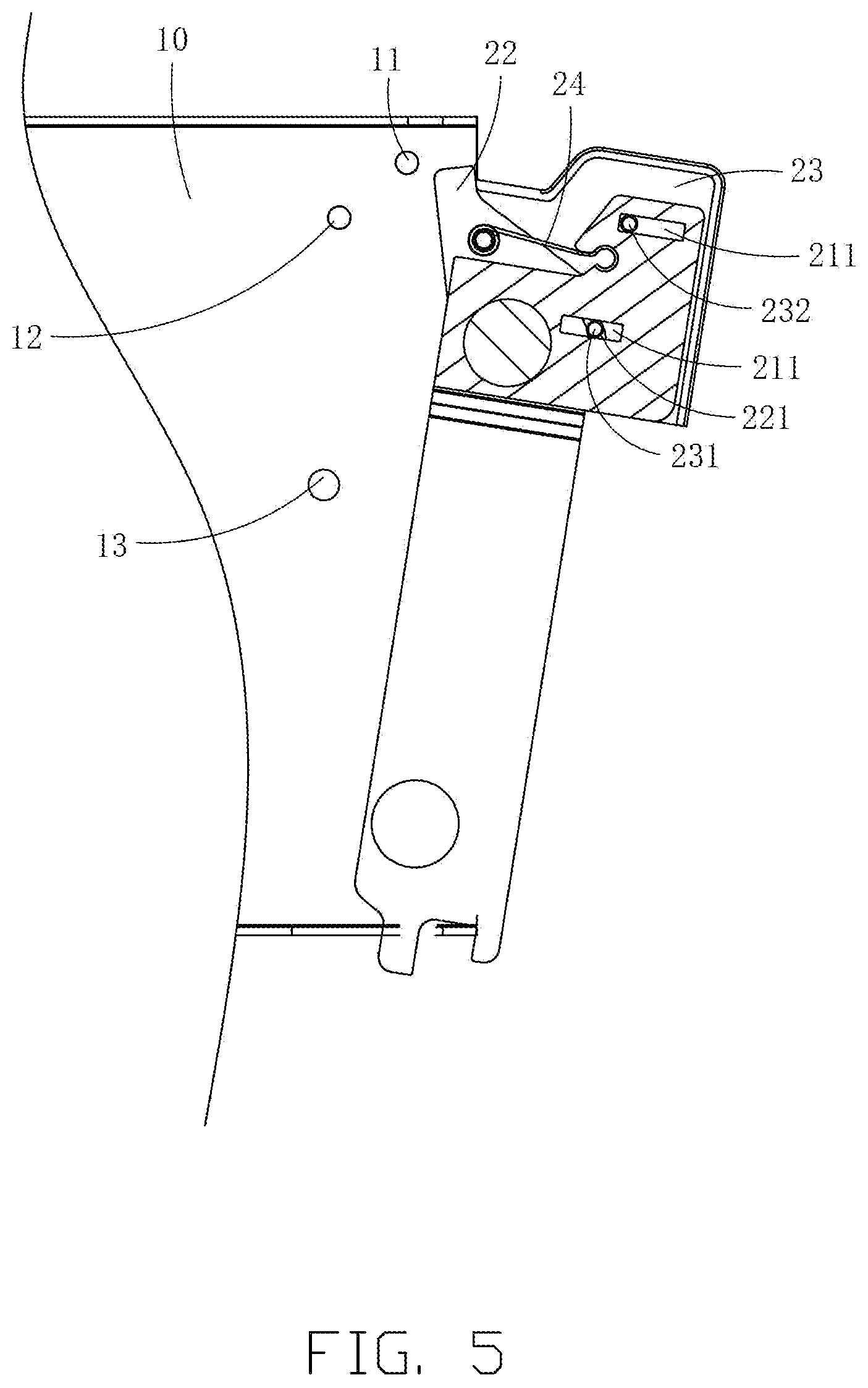 Patent US12305682 Figure 5 – Locking device and functional module