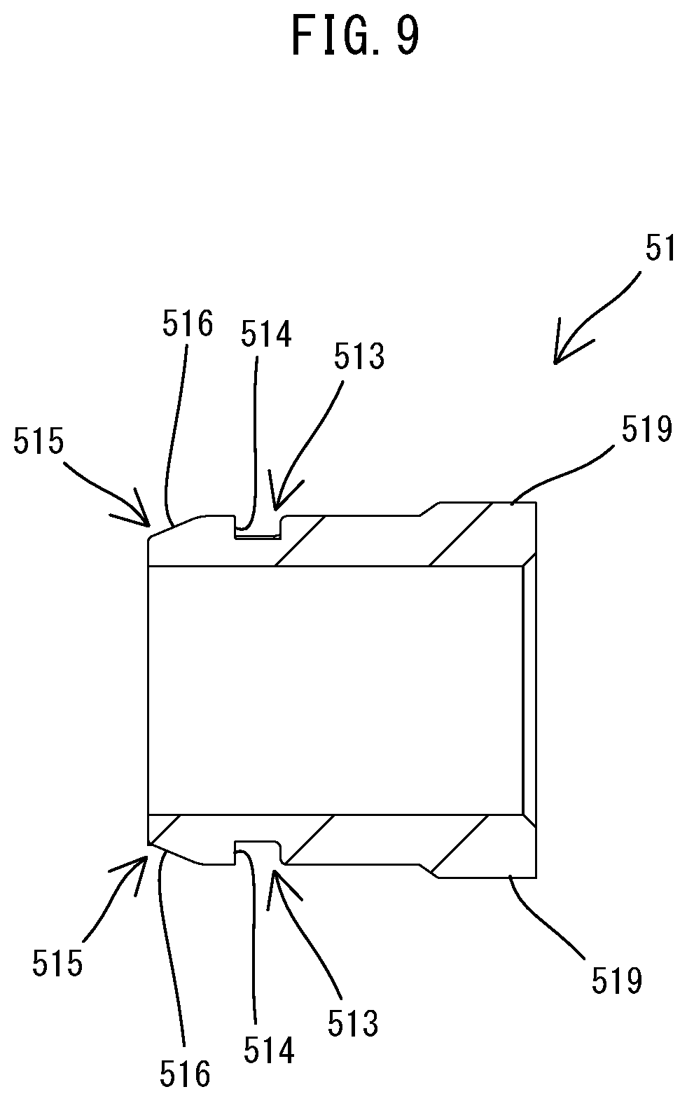 Patent US12305683 Figure 9 – Connecting structure between power tool and attachment