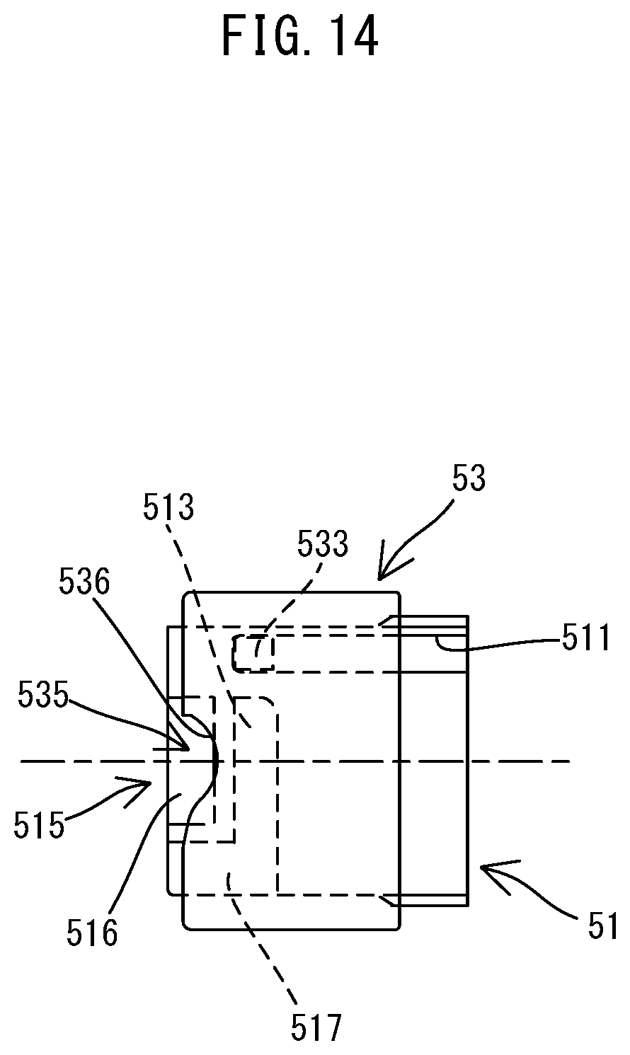 Patent US12305683 Figure 14 – Connecting structure between power tool and attachment