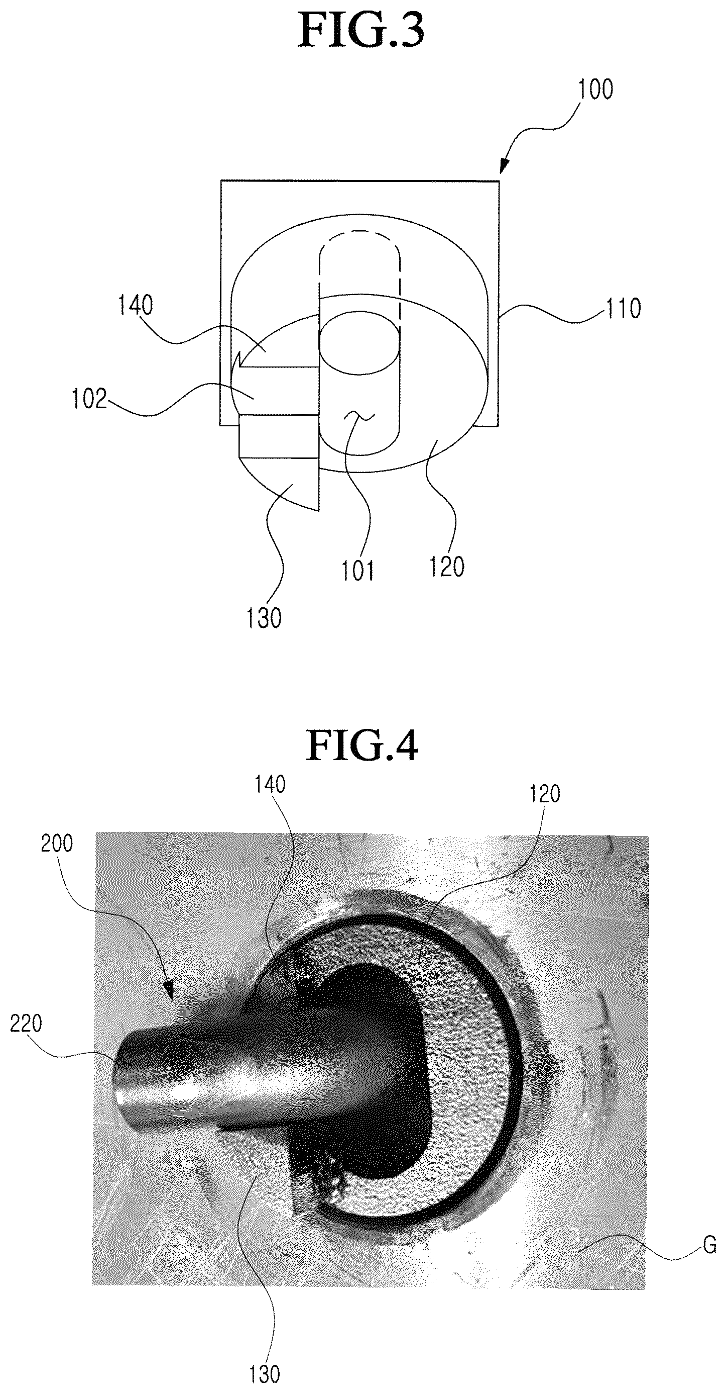 Patent US12305687 Figure 3 – L-shaped bolt fastening structure using hole guard