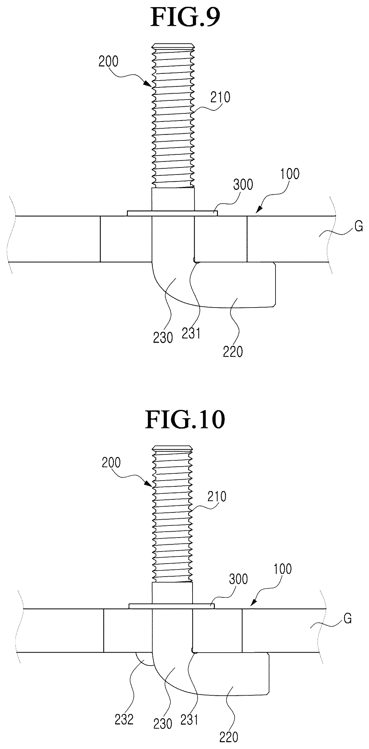 Patent US12305687 Figure 6 – L-shaped bolt fastening structure using hole guard