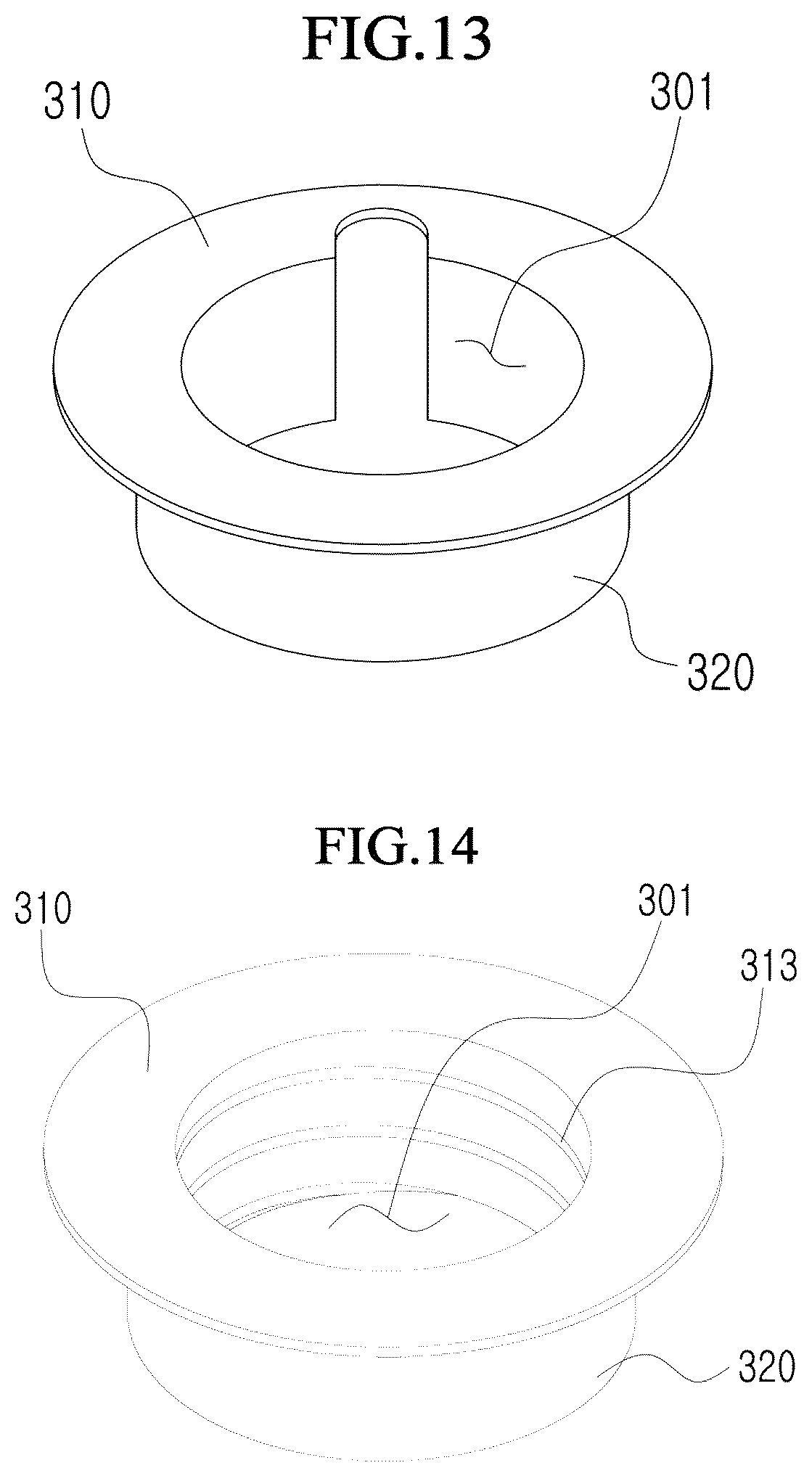 Patent US12305687 Figure 8 – L-shaped bolt fastening structure using hole guard