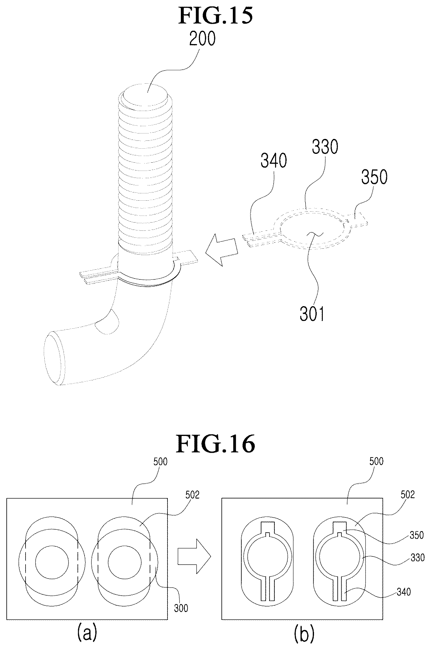 Patent US12305687 Figure 9 – L-shaped bolt fastening structure using hole guard