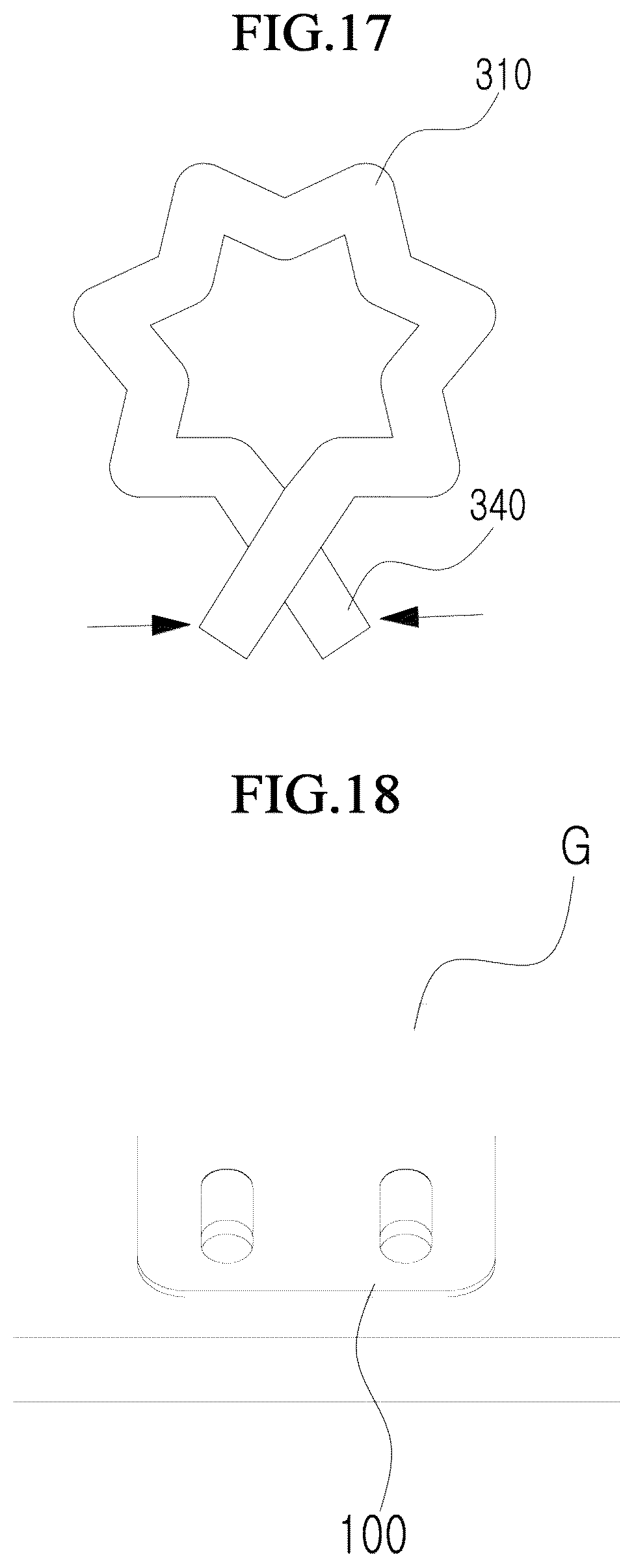 Patent US12305687 Figure 10 – L-shaped bolt fastening structure using hole guard